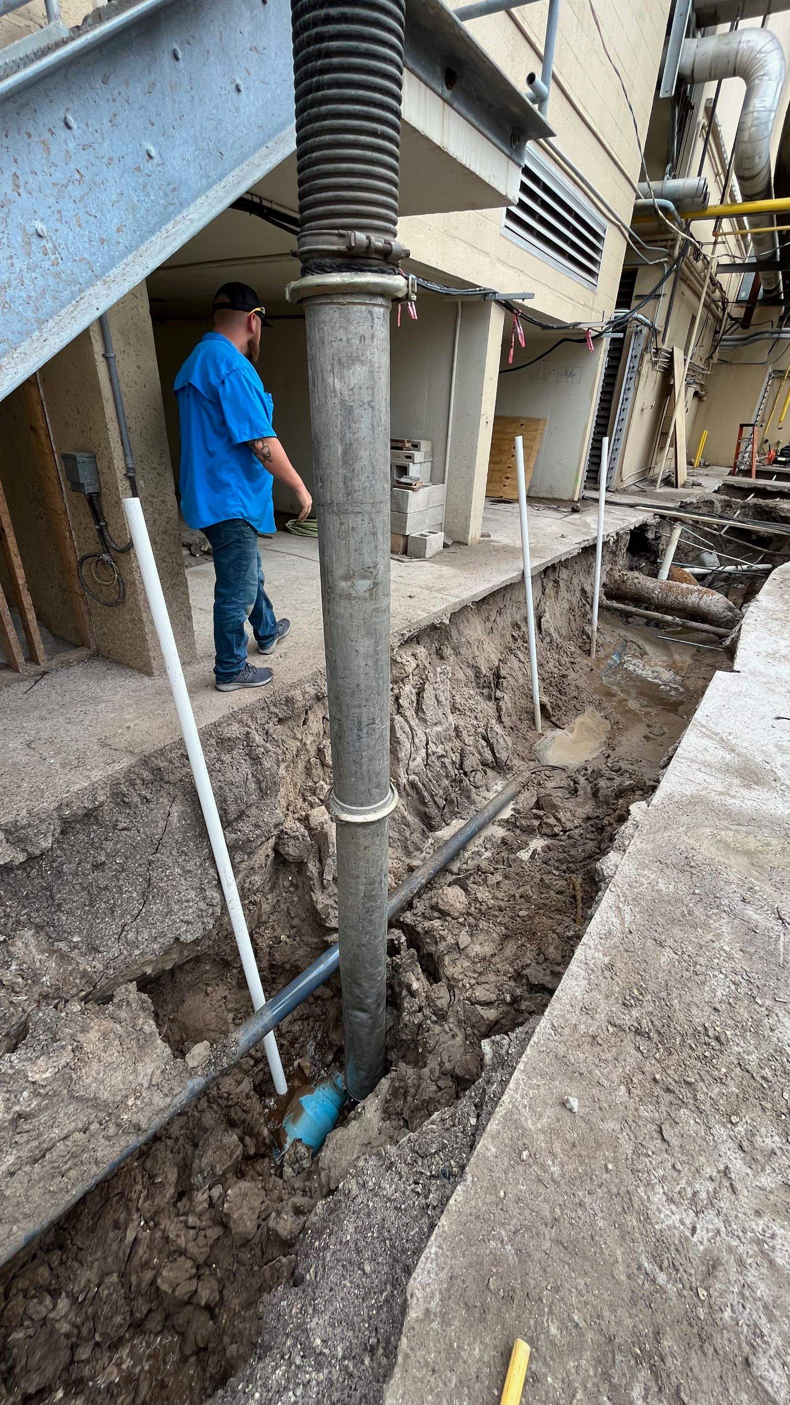 Ritz-Carlton NW Service Area Daylighting by Don Mar, Inc. Storm Water Solutions