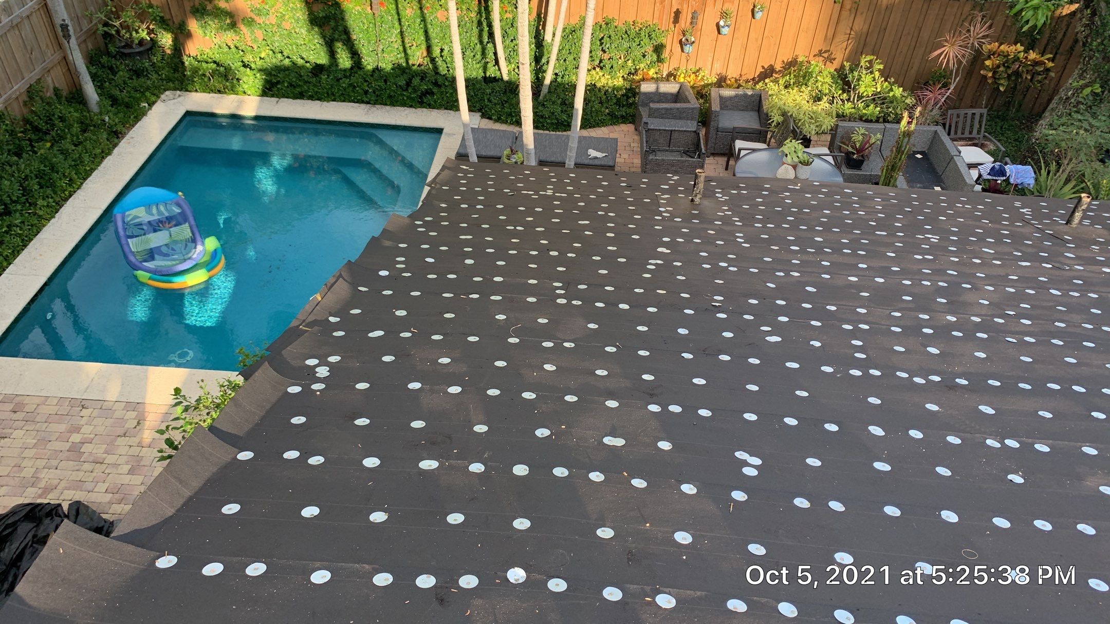 Residential Roofing Installation using 1" Nail strip metal roof by BLUES BROTHERS ROOFING