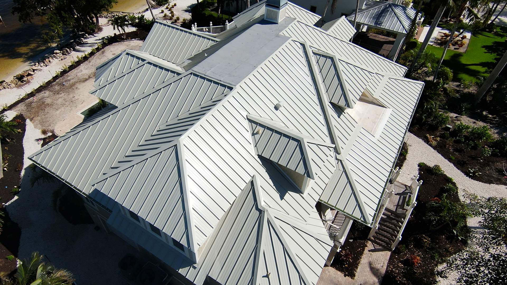 Sanibel Island Standing Seam Roof Replacement by Four Peaks Roofing