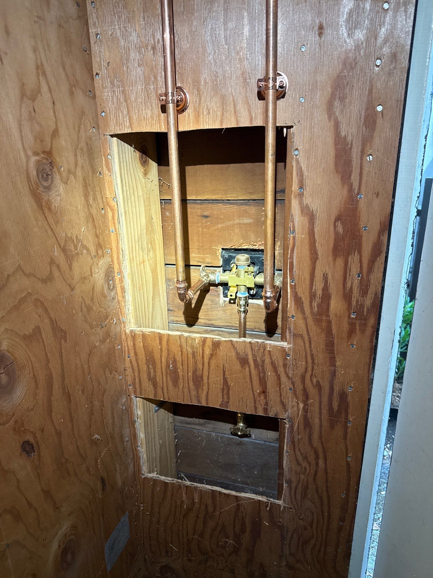 Outdoor Shower installation by Legato Plumbing