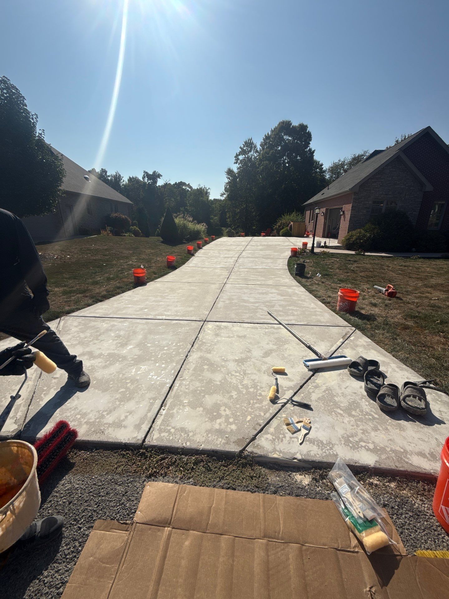 Driveway + Garage + Walkway Project in Meridian by Floors in a Day, Inc