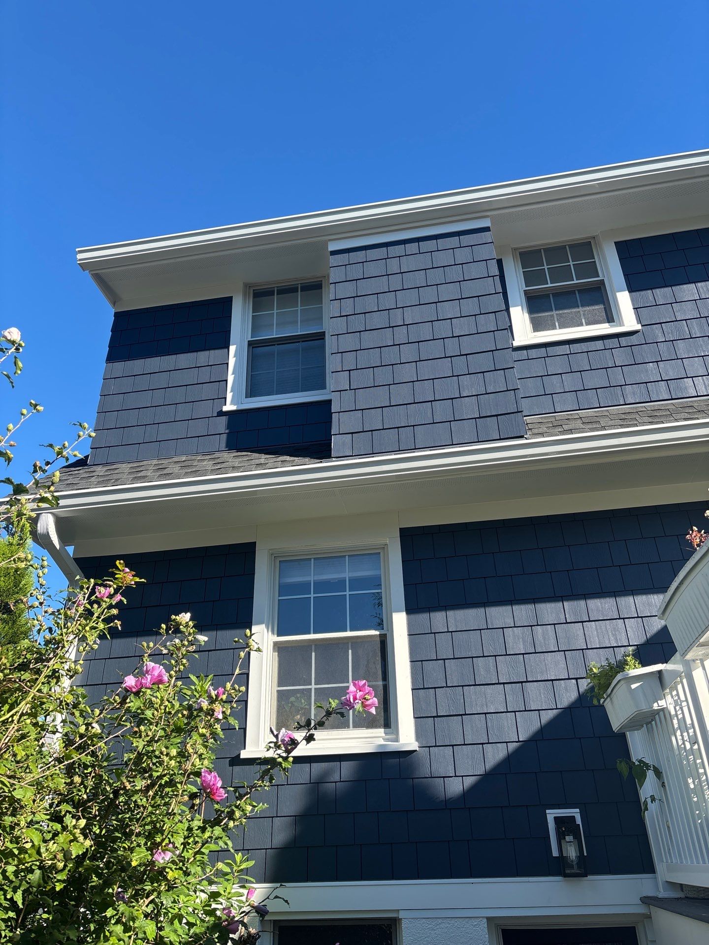 James Hardie Navy Shake in Rye, NY by Ideal Siding - Westchester