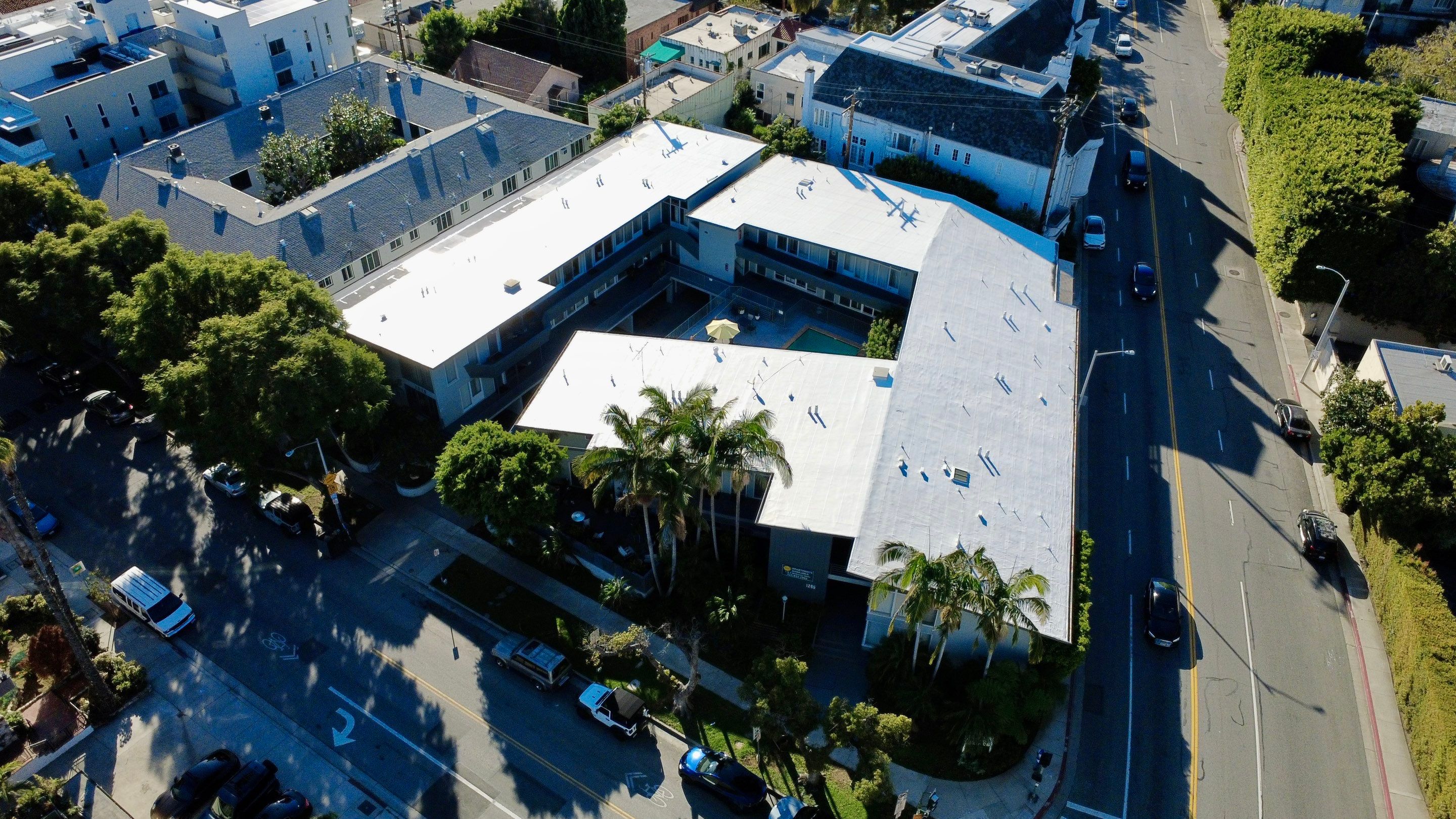 Silicone Coating - Apartment Building, West Hollywood by Hull Brothers Roofing