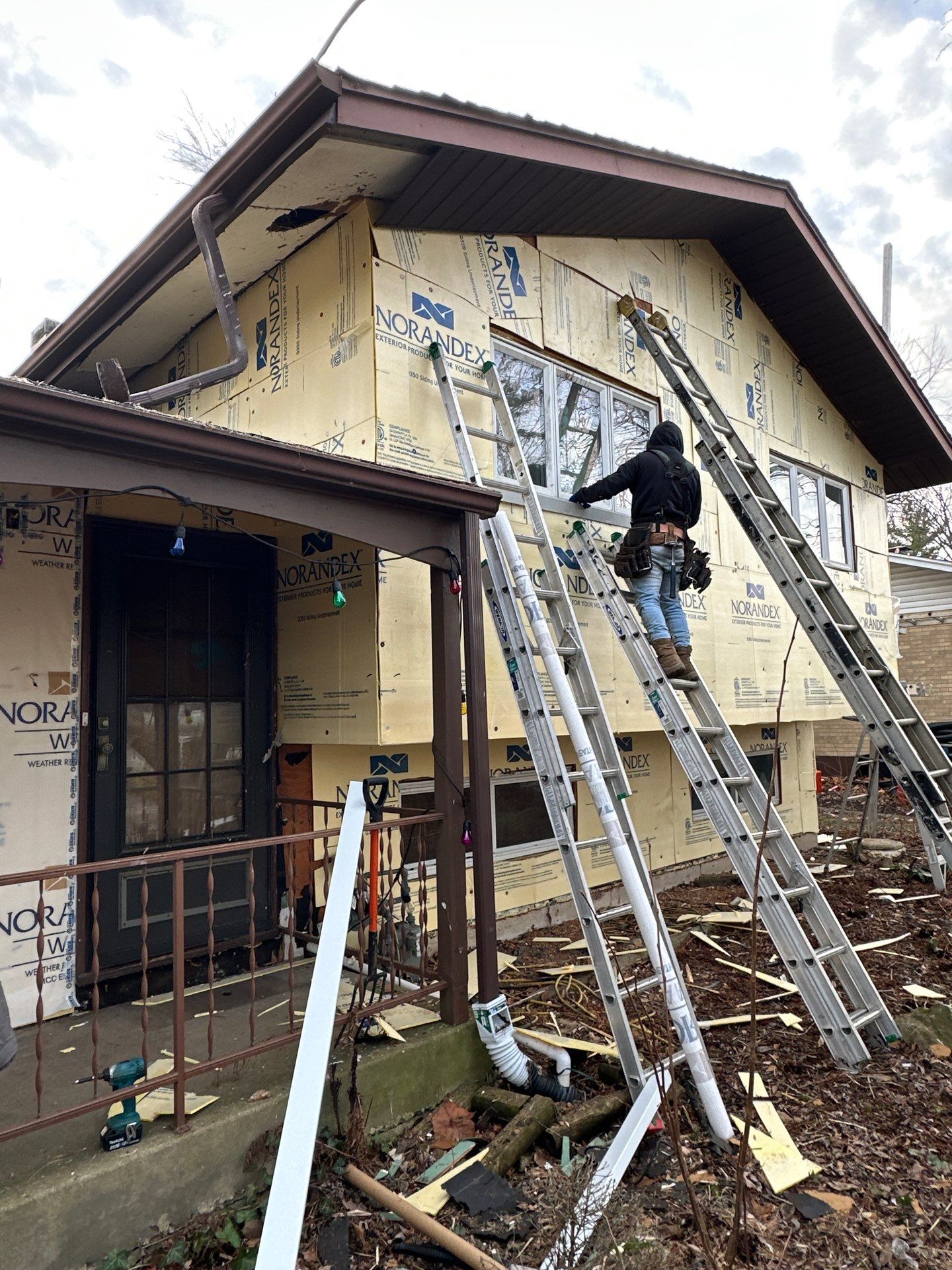 Siding Installation using LP Smartside  by Perfect Exteriors Inc. 