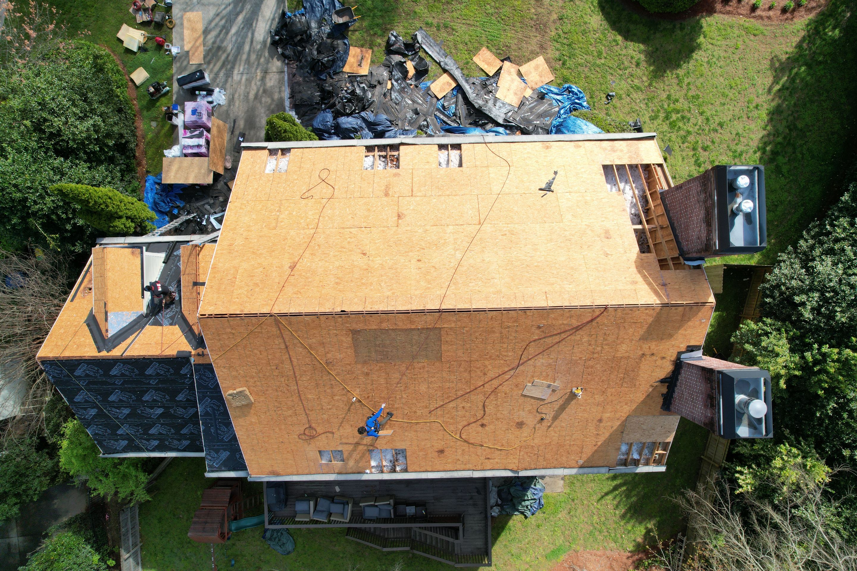 Residential Roofing Installation using Owens Corning by Inspector Roofing and Restoration