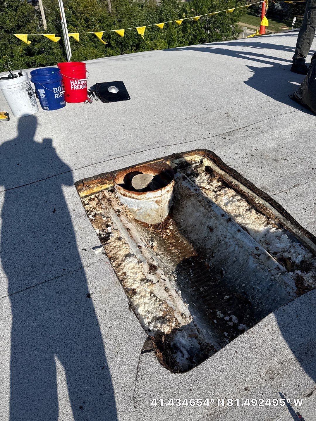 Project in Warrensville Heights by Commercial Roofing and Coating Systems 