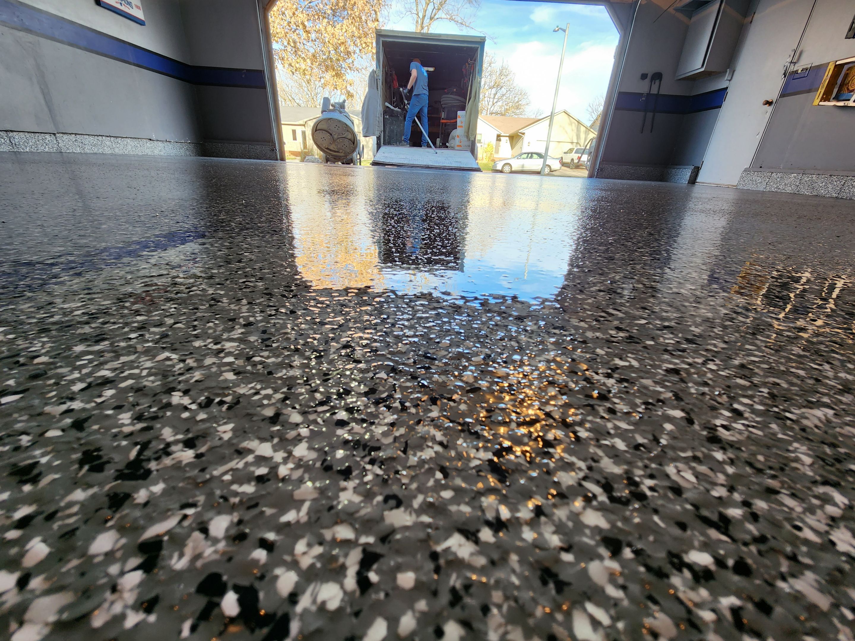 Garage using Smoke by Select Painting, Coatings & Garage Cabinets