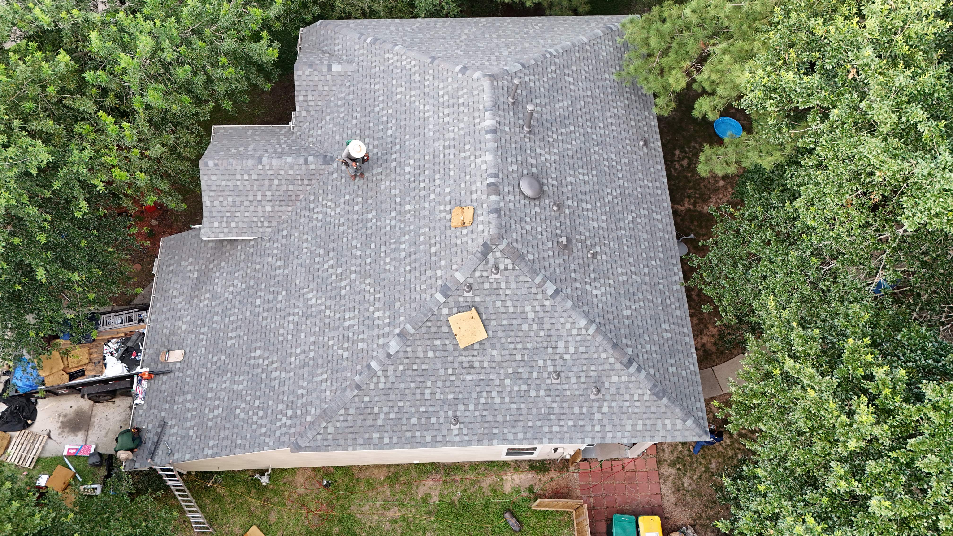 Complete Roof Replacement Under the Pines — The Woodlands Area, TX by PL Roofing & SB Roofing, LLC.