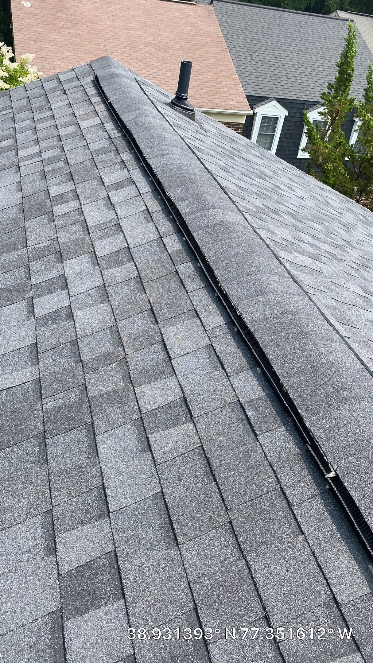Reston: CertainTeed Landmark Pro Architectural Shingles in Max Def Moire Black by RM Banning, Inc.