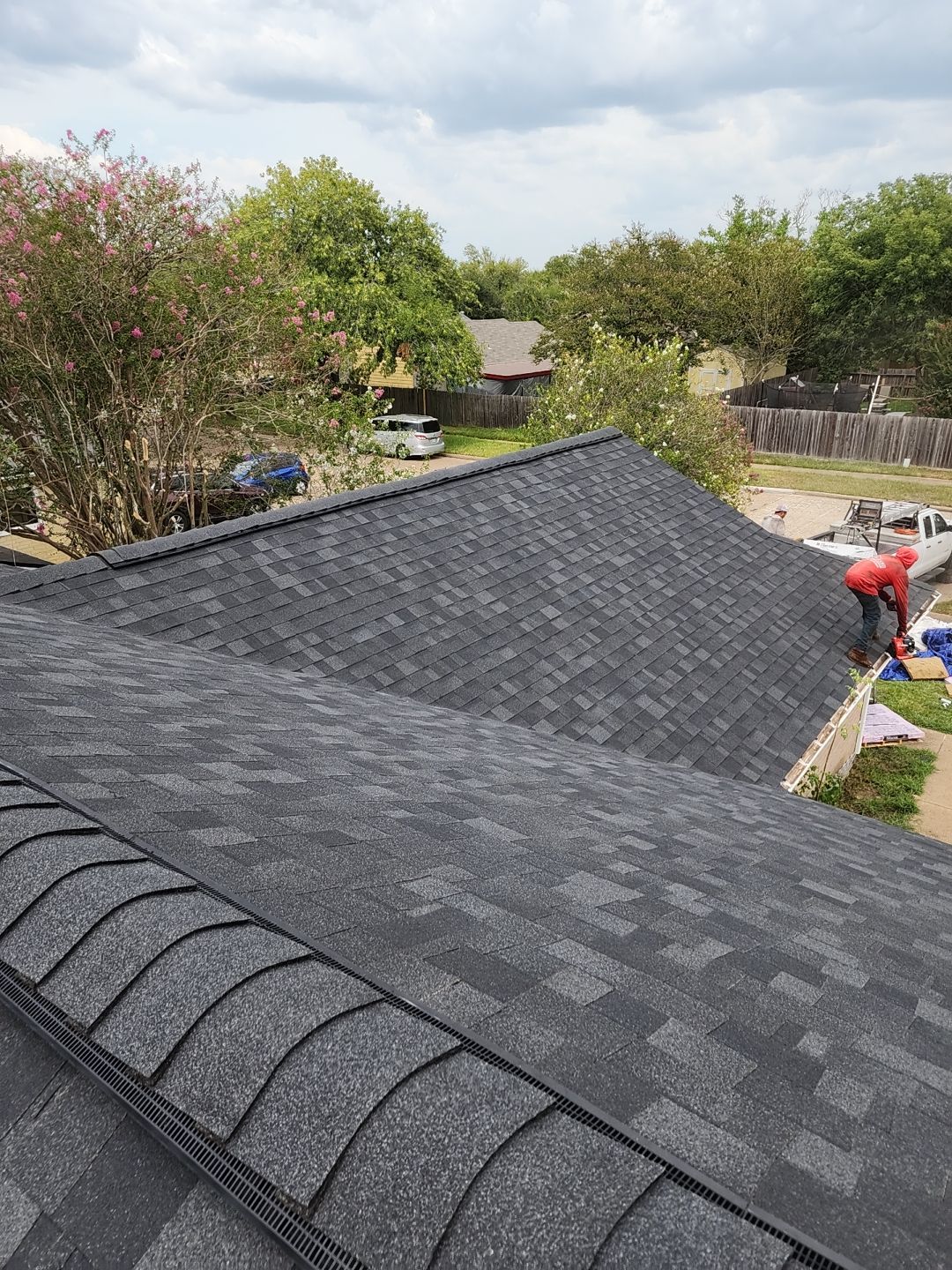 Residential Roofing Installation using Owen's Corning Duration (Lifetime) Shingles by Roof Repair Company
