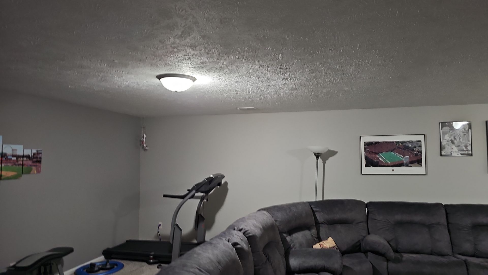 Installed LED Disc Lights Family Room by Abe Electric 