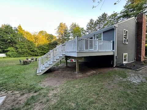 New deck and siding in Stow, MA by UBrothers Construction