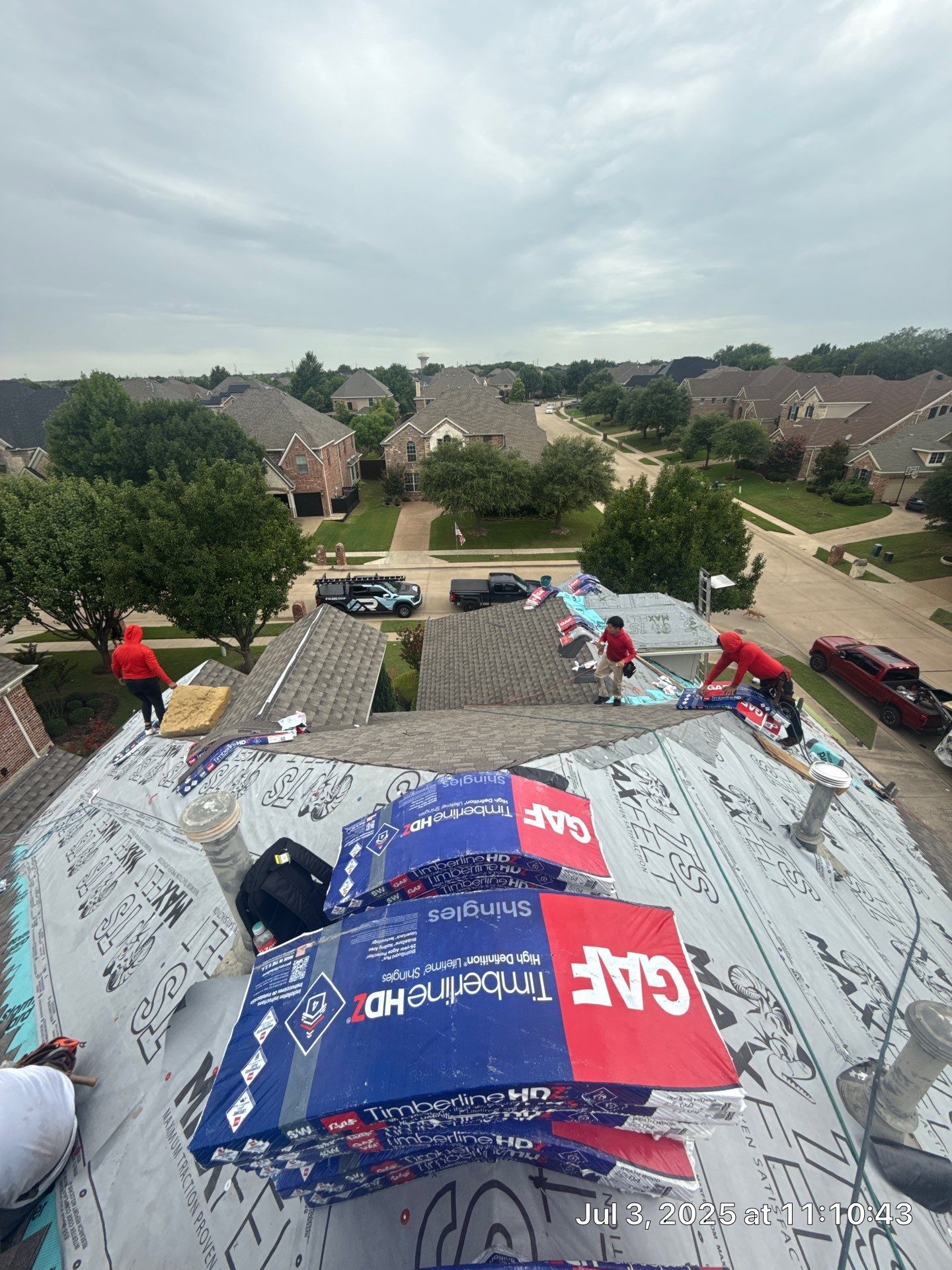Residential Roof Replacement using GAF HDZ - Weathered Wood by Elite Roofing LLC