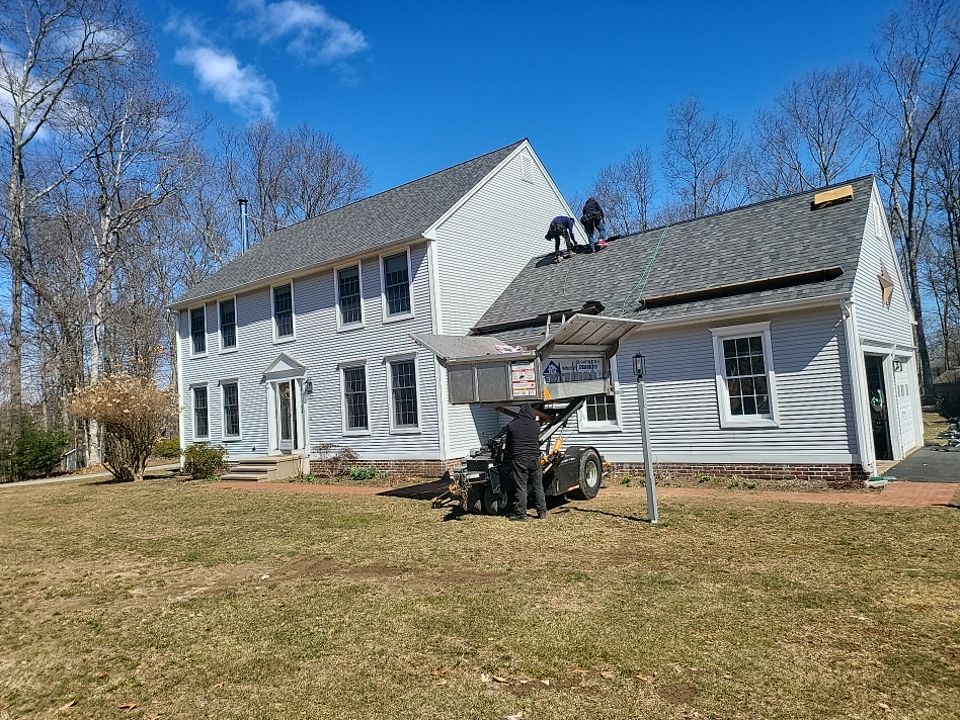 Residential Roofing Installation using Owens Corning TruDefinition Williamsburg slate by A Plus Exterior