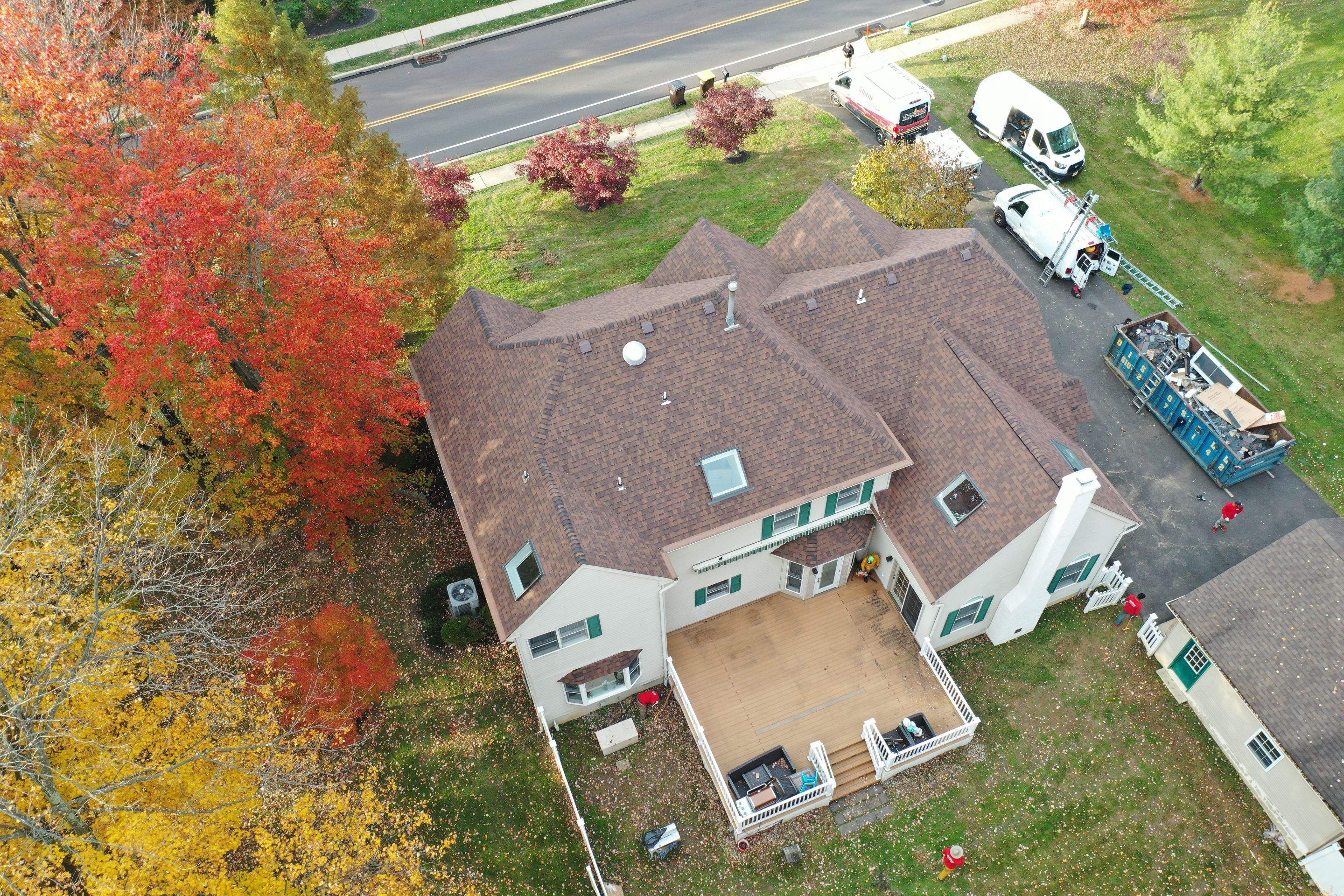 Roofing Installation using CertainTeed Landmark - Burnt Sienna by Storm Guard of Ches-Mont PA