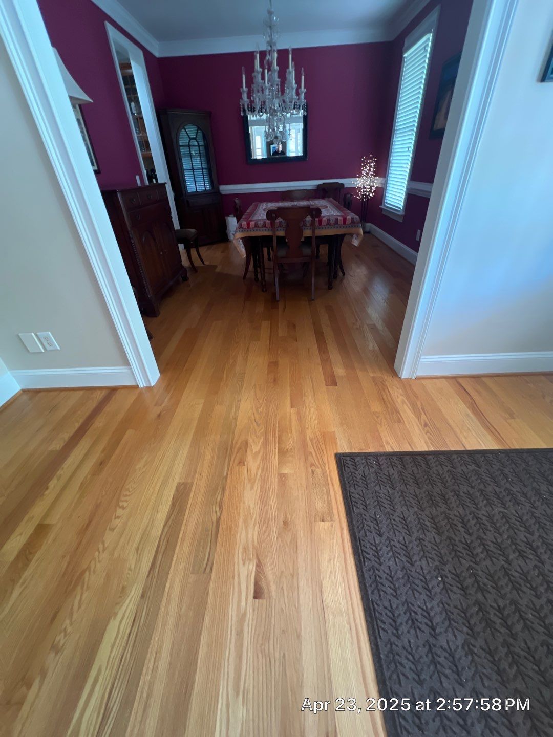 A beautiful refinishing project in The Oaks, Chapel Hill by Accent Custom Floors