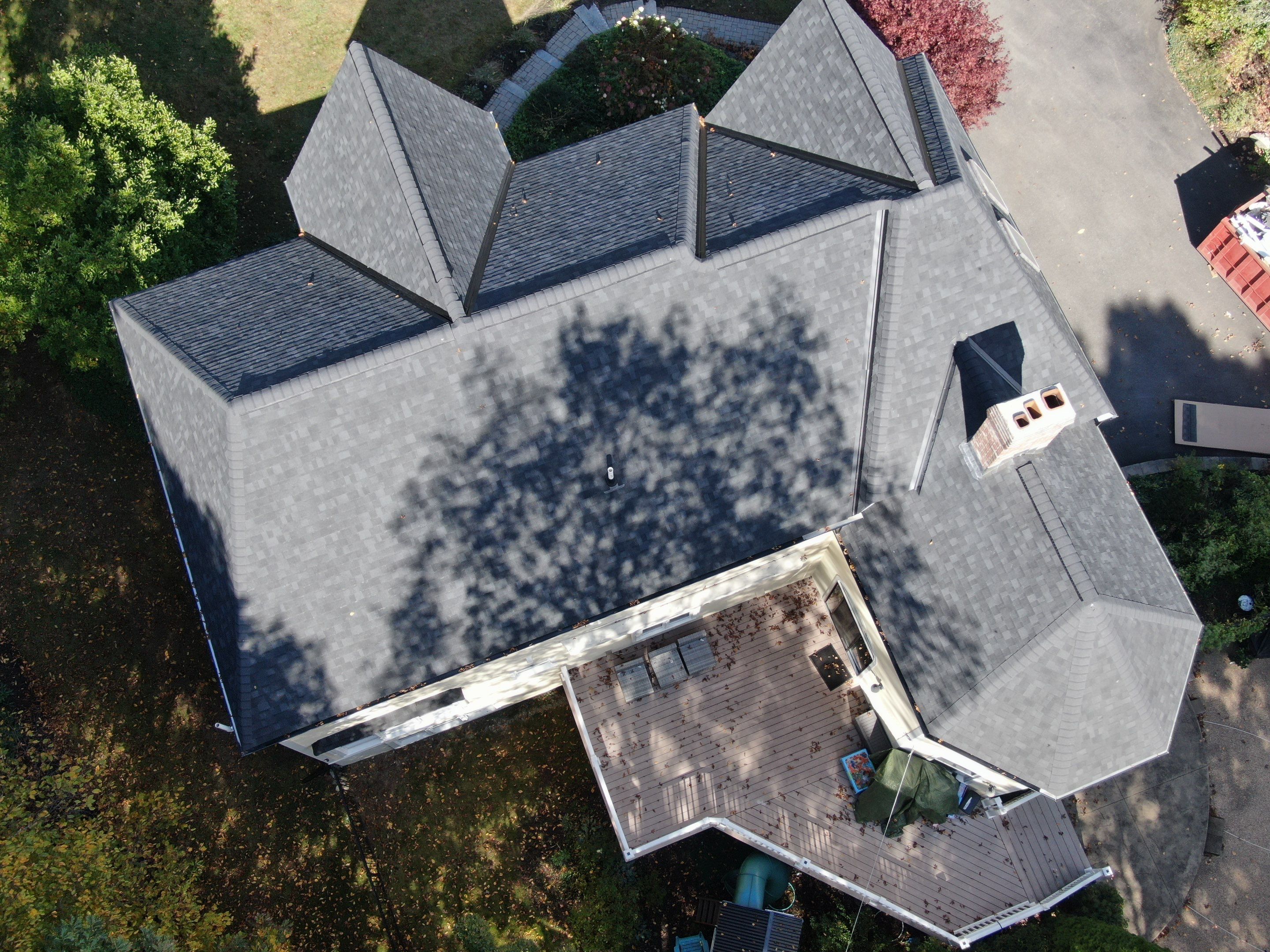 New Roof, Skylights, and Metal Accent Roof Installation in Groton by Mighty Dog Roofing of Greater Middlesex County