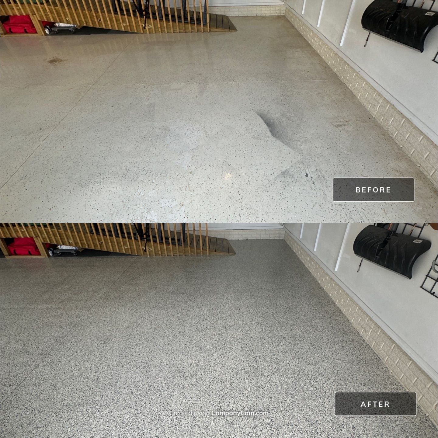 Just Look at the Before and After Photos 😮‍💨 by Revival Concrete Coatings