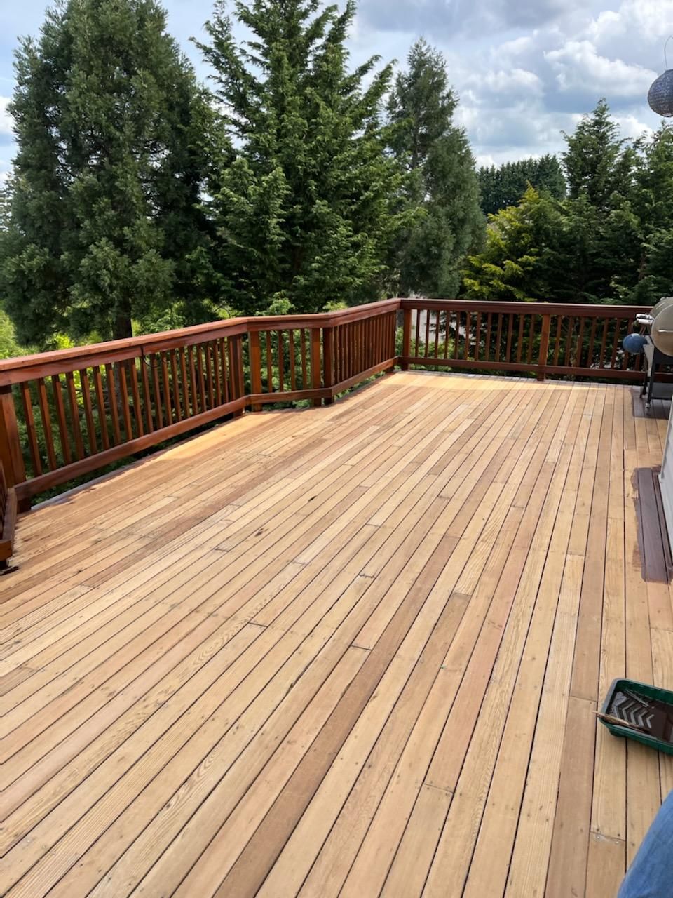 Deck Restoration using Armstrong-Clark Semi-Transparent Rustic Brown by Paul Schopp