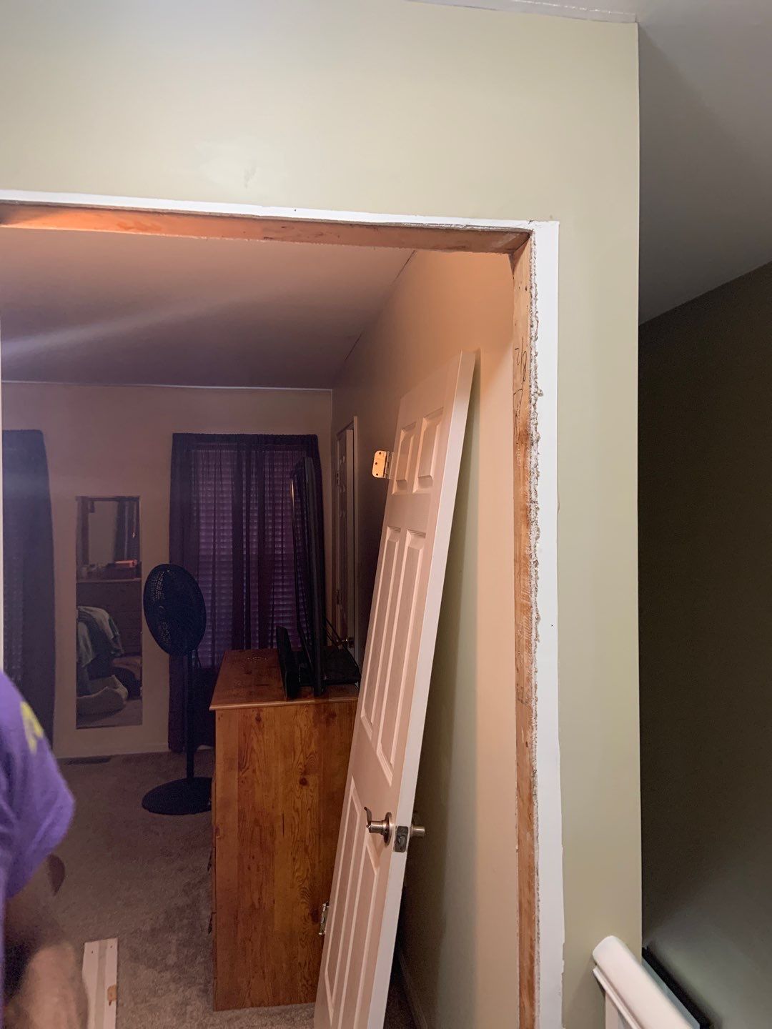 Door Repair using Interior Door Jamb by A1 NERDY HOMES LLC