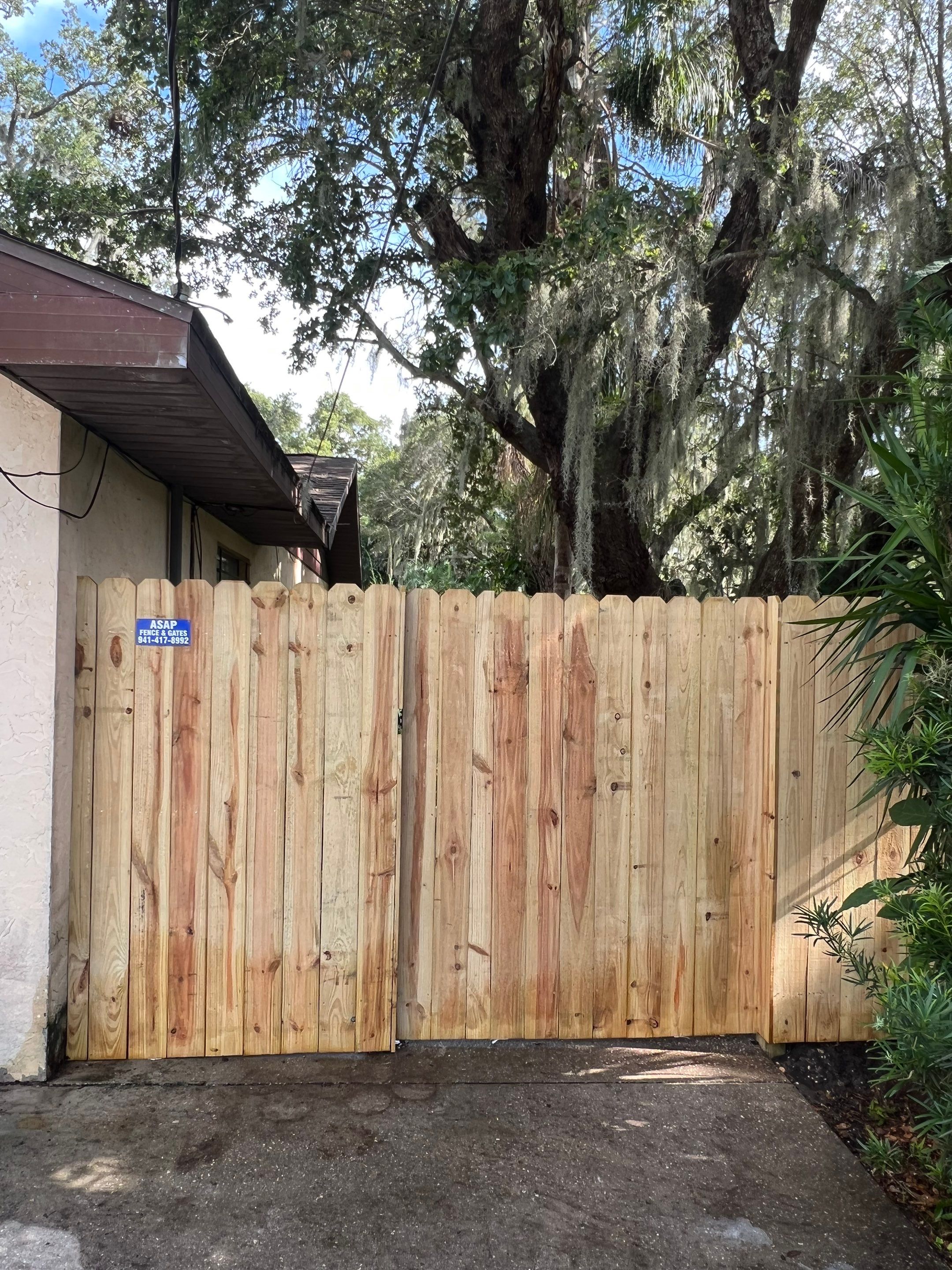 Palmetto, FL 6ft. Tall Treated Board on Board Privacy Fence by Asap fence and gates, LLC