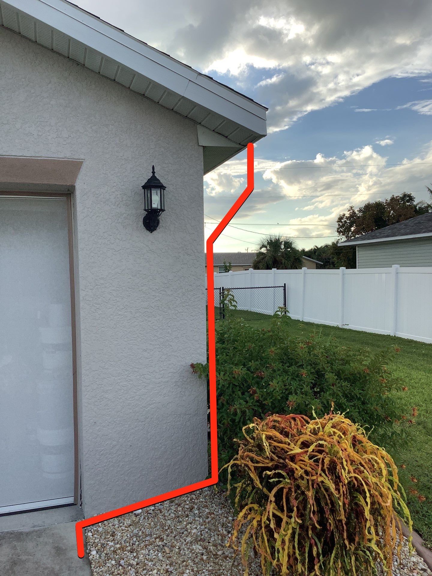 Custom Gutter System for a New Home in Cape Coral FL by Gutter Professors