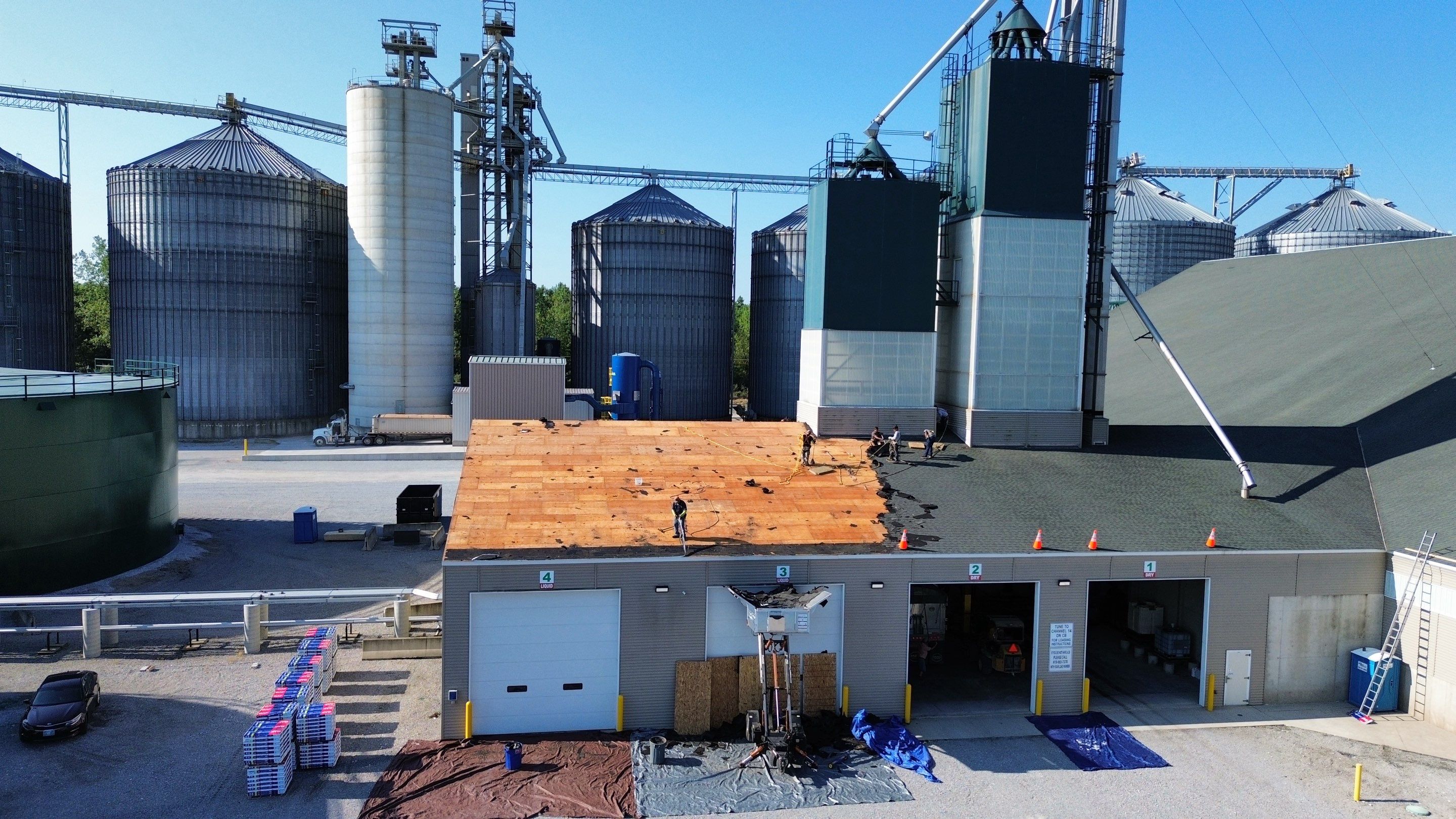 Commercial Roofing Installation using Timberline HDZ Shingles - Hunter Green by RoofX 