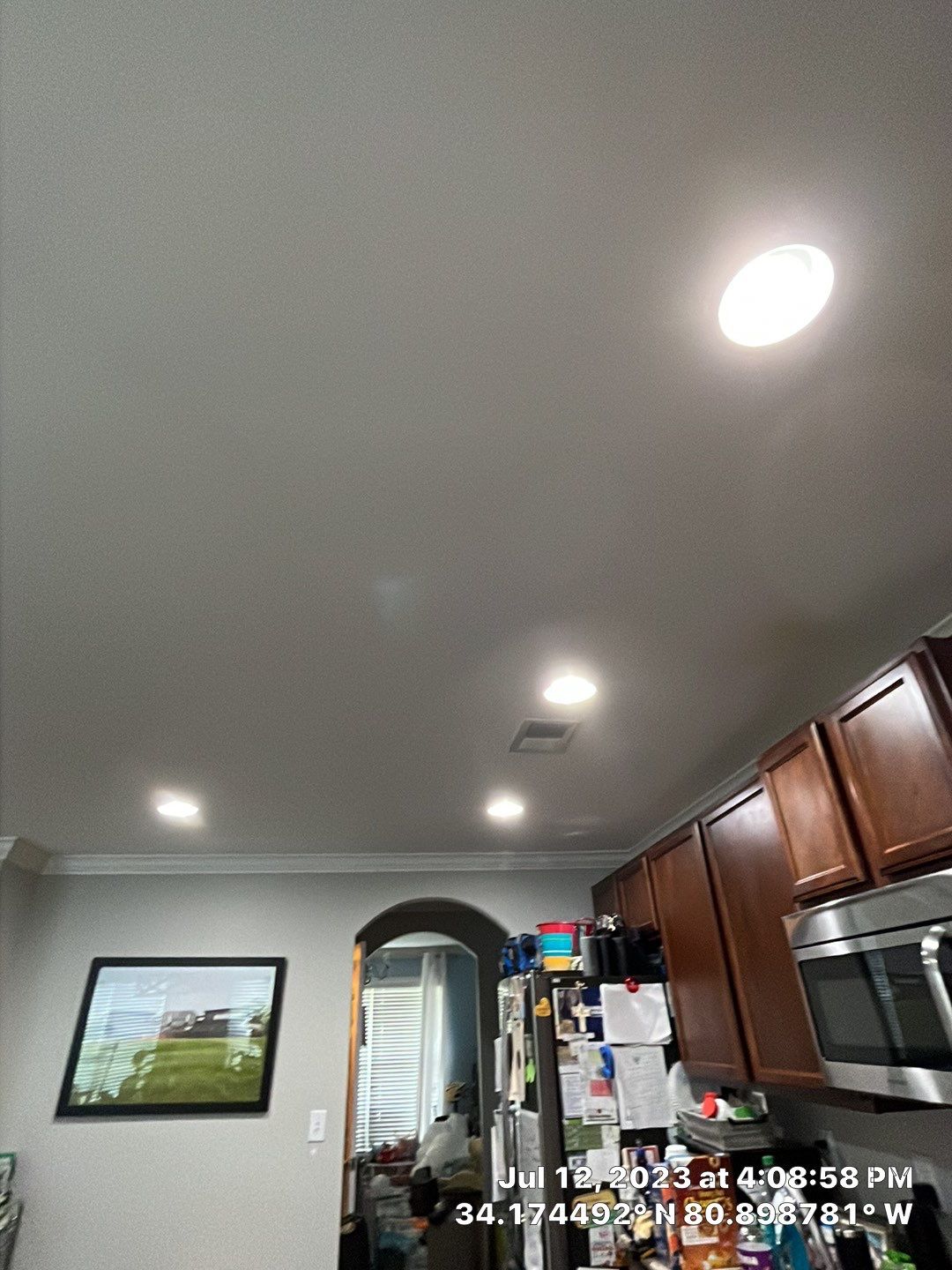 Full Ceiling Repair and Repaint by Thompson Industrial