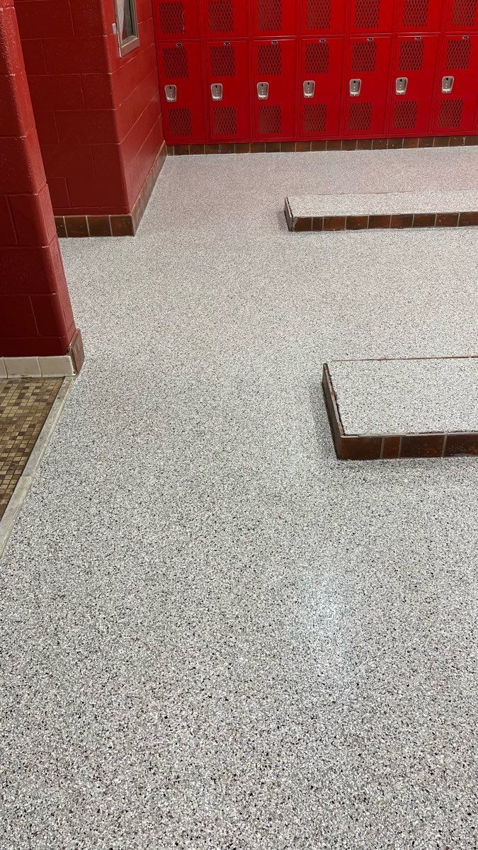 Commercial Floor Coating using Coyote by My Garage Floor Guys