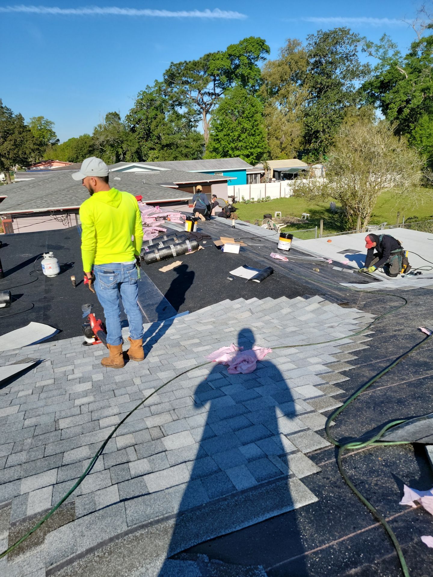 Residential Roofing Installation using Owens Corning TruDefinition Duration Shingles by Galaxy Builders, Inc.
