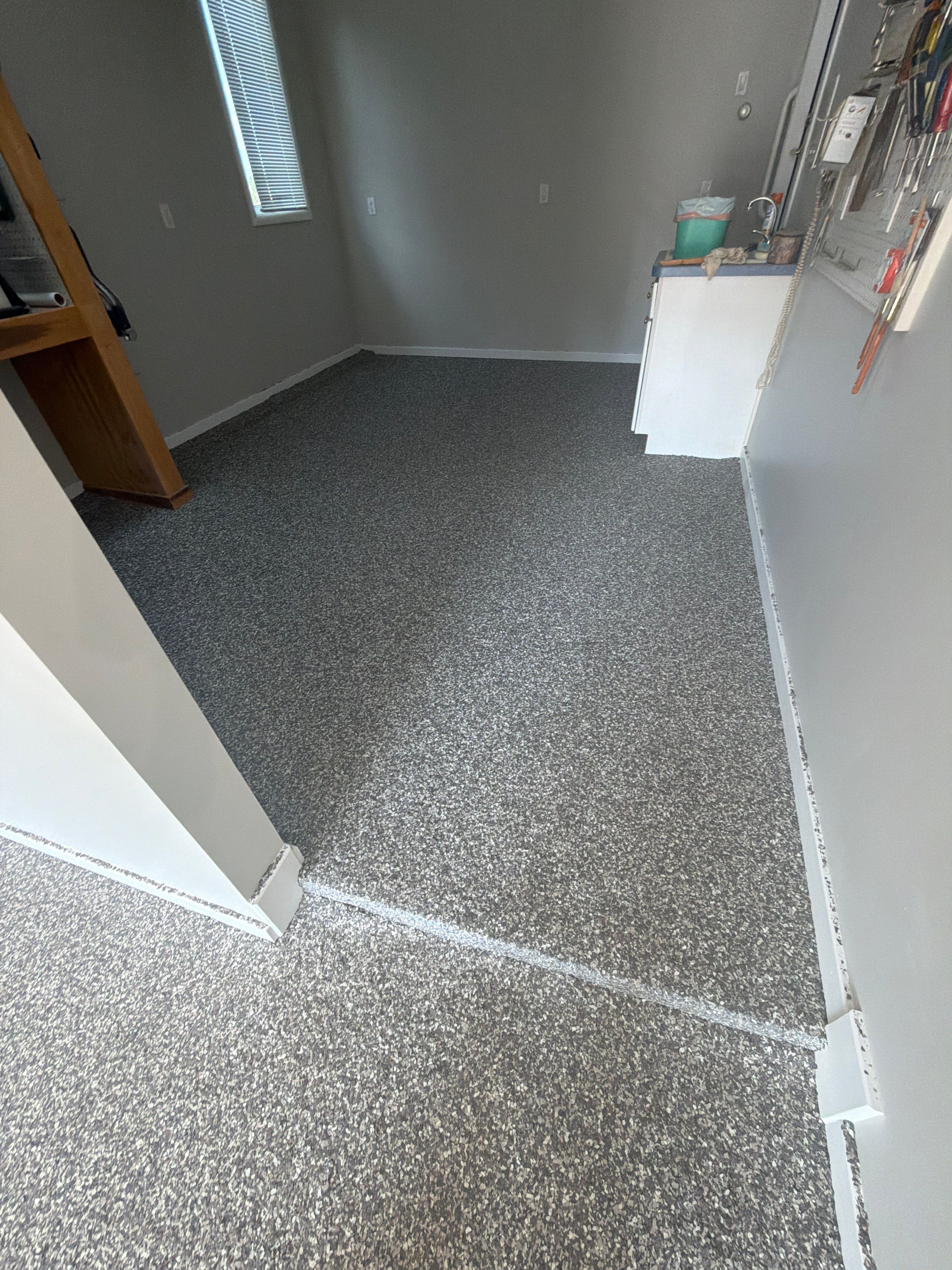 Project in DeWitt, Michigan by Freedom Concrete Coatings. 