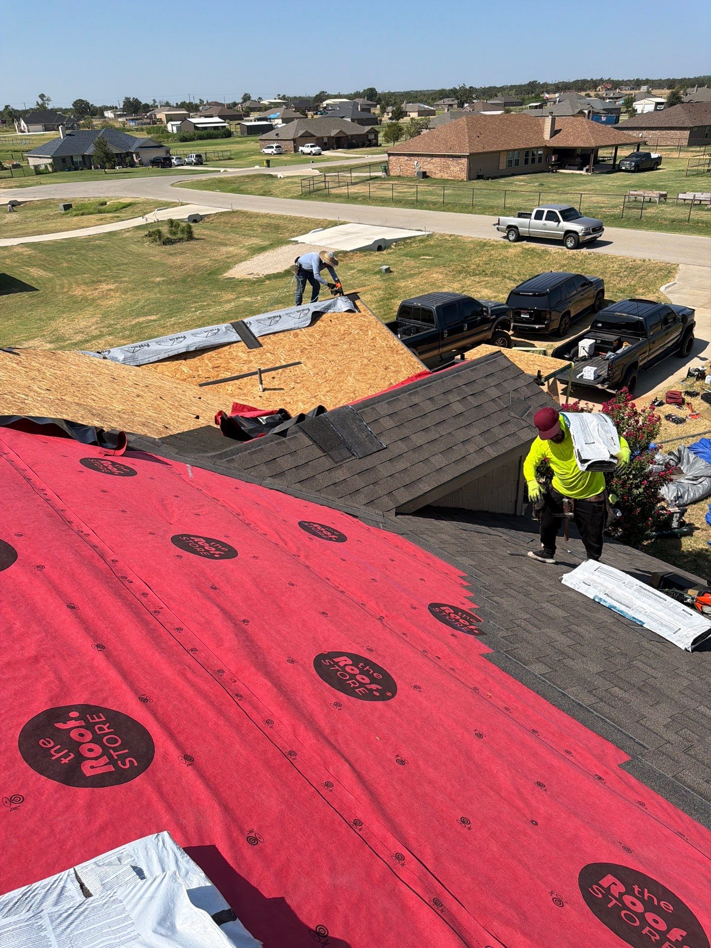 Residential Roof Replacement and Decking Repair in Springtown, Texas by Performance 1 Roofing