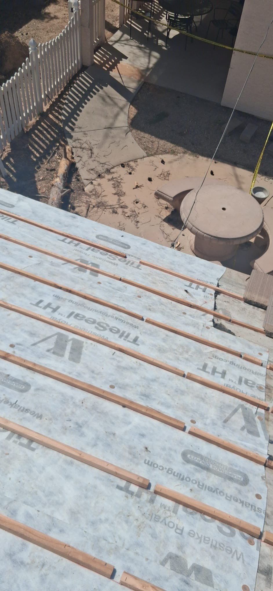 Monsoons storm blew tree down in Mesa, AZ by APM Builders LLC
