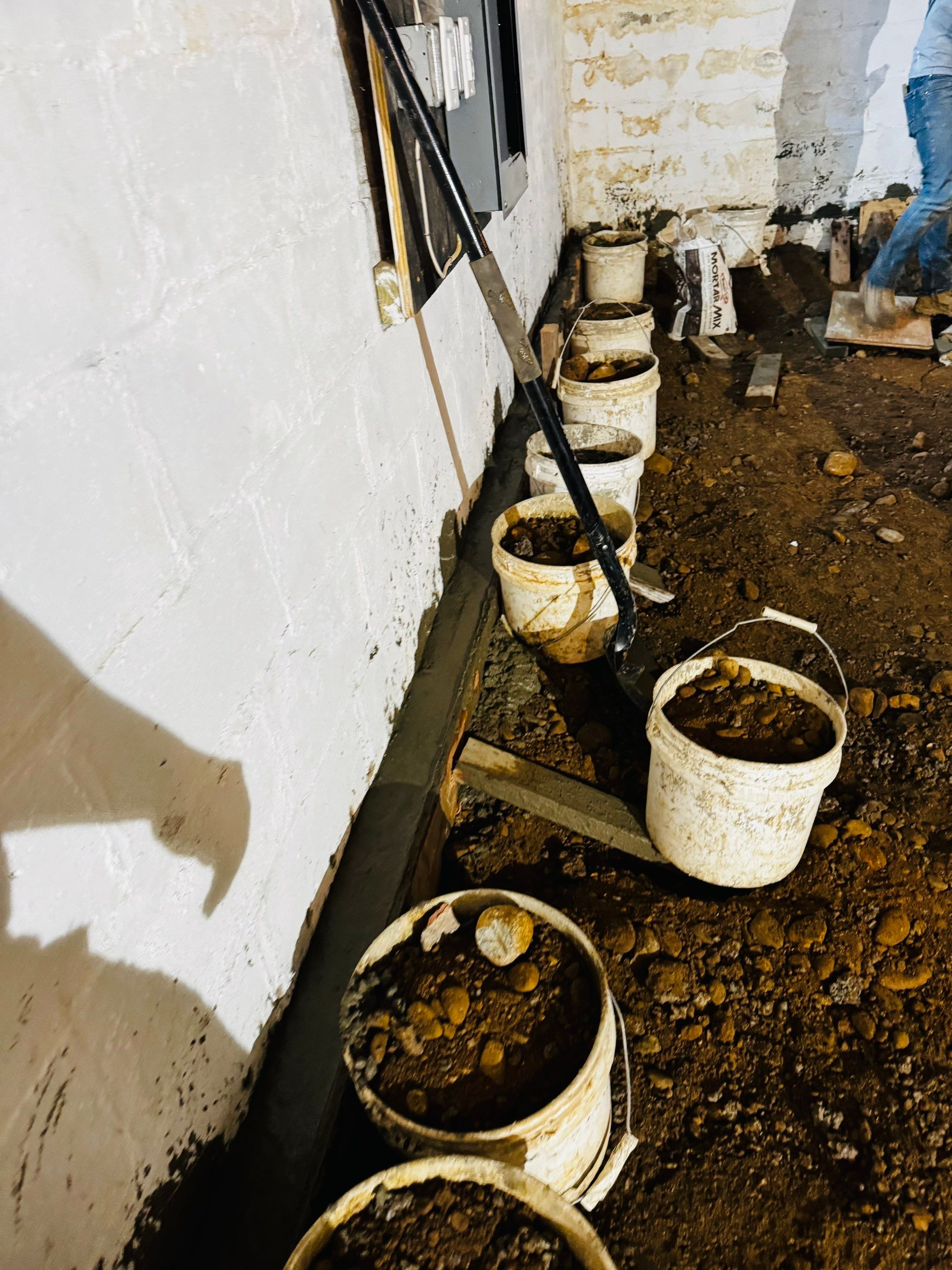 Concrete Floor Replacement and Interior French Drain Project in Morris Plains, New Jersey by Pure Service Pro, LLC 