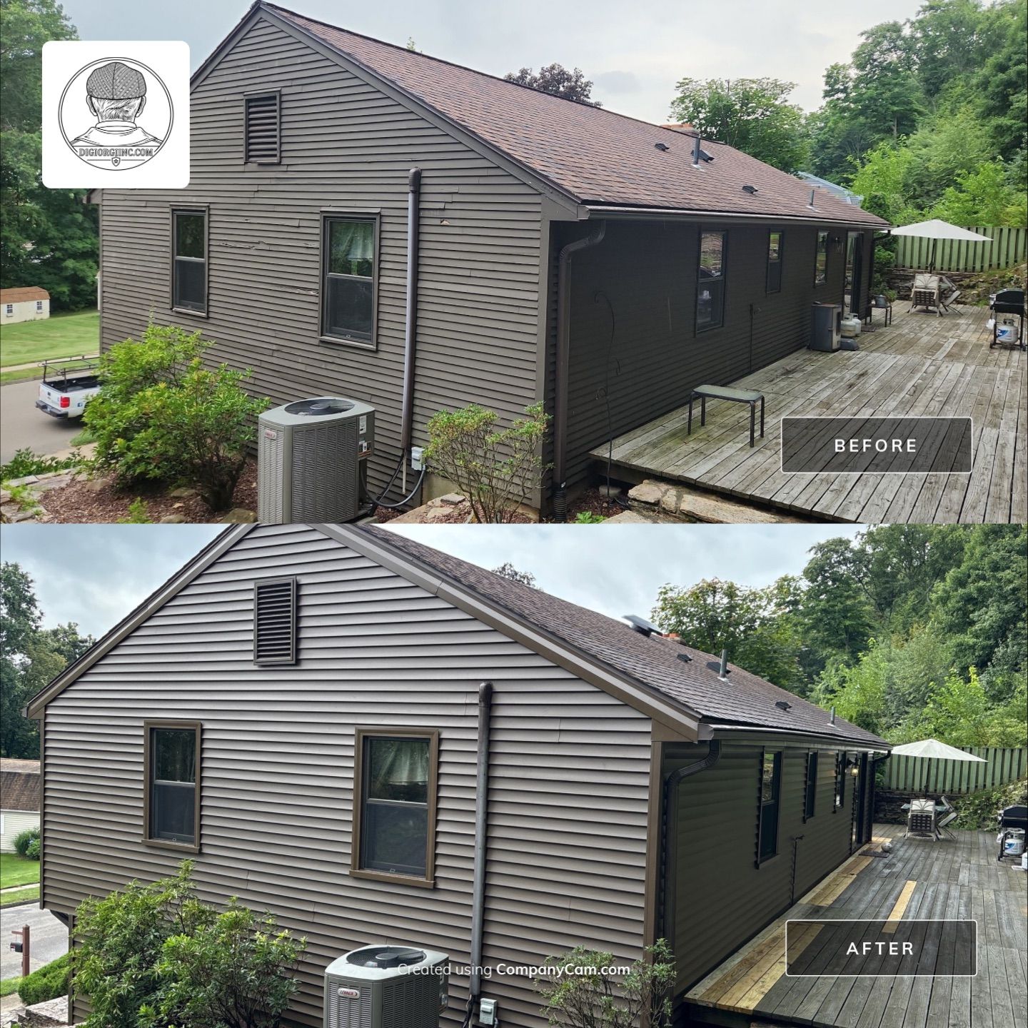 Siding Renewal Using Cert. Monogram D/4 x 25' Clapboard, Espresso by DiGiorgi Roofing and Siding Inc