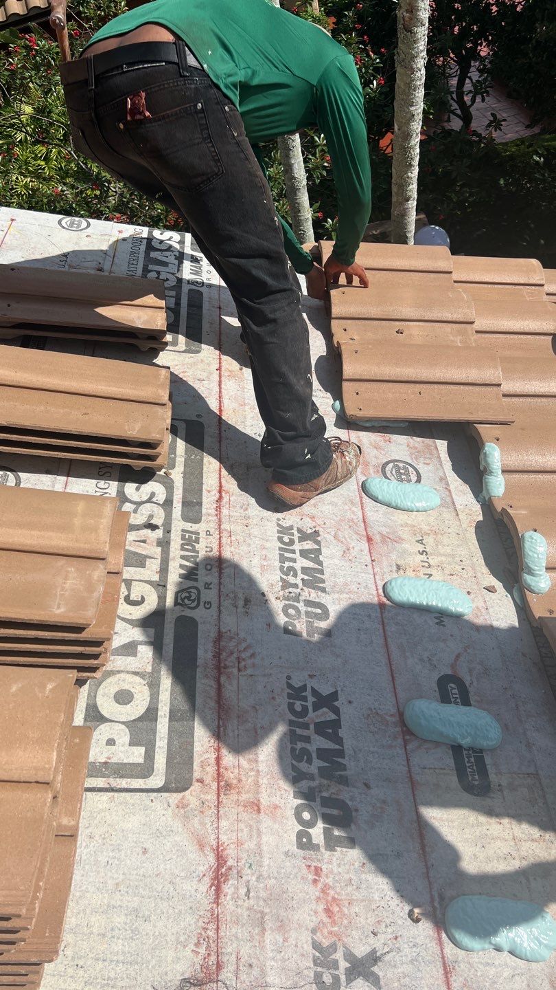 Complete Chimney Rebuild + Tile & Flat Re-Roof  by Morton Roofing, Inc.