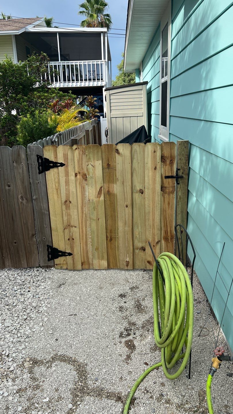 Anna Maria Island, FL 4ft. Tall Spaced Picket Wood Fence  by Asap fence and gates, LLC
