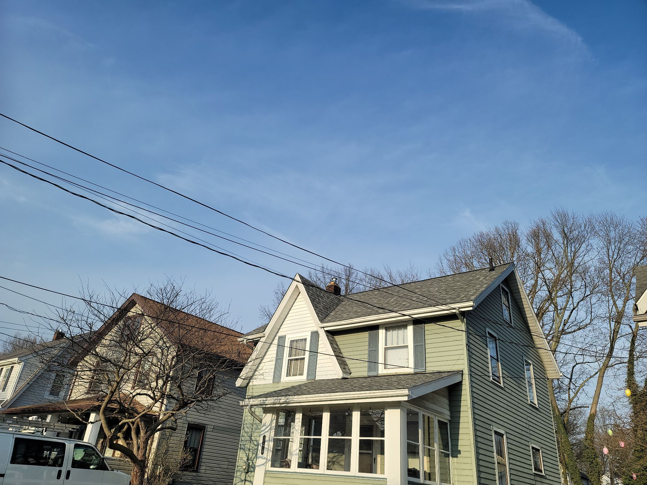 ATLAS PINNACLE COLOR: COASTAL GRANITE DRIP EDGE: WHITE by Eagle Eye Roofing