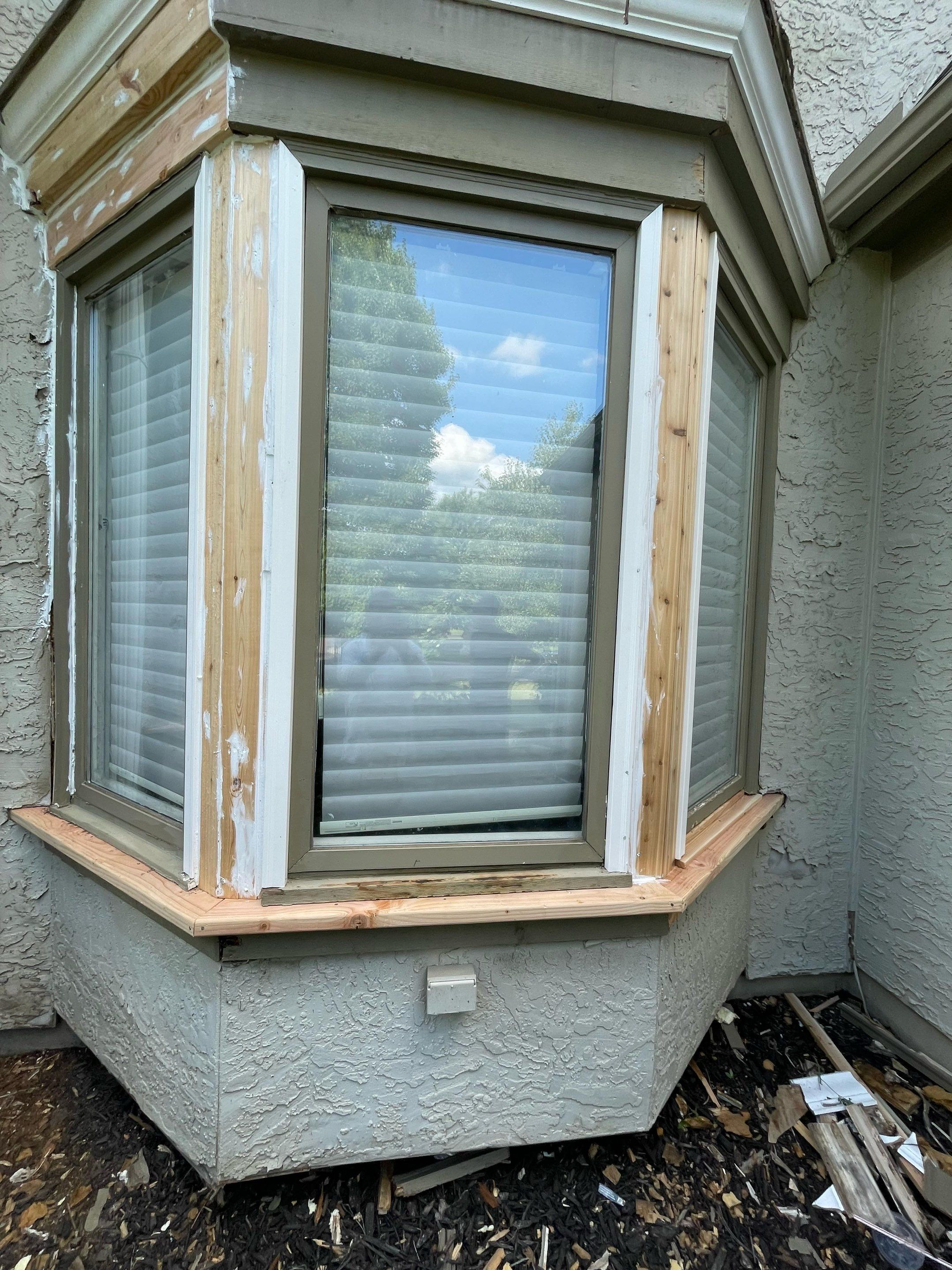 Exterior Painting and Extensive Wood Rot Repair in Overland Park by Cougar Painting