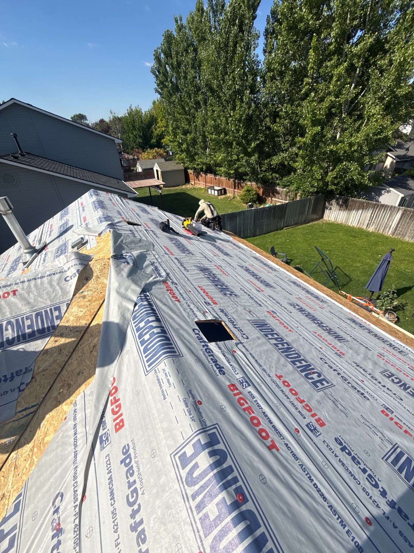 Full Residential Roof Replacement in Kuna Featuring Architectural Shingles by Olive Roofing