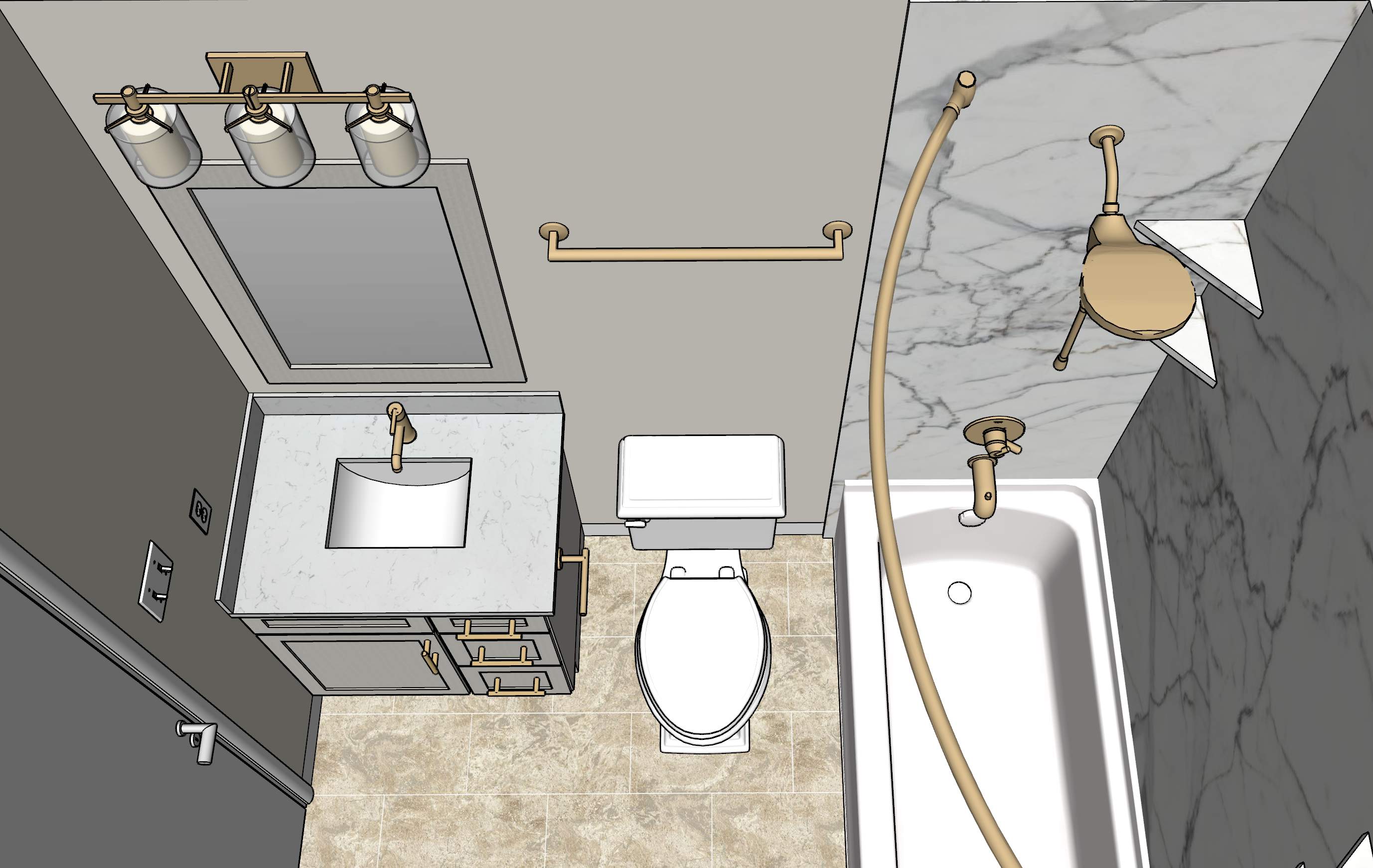 San Antonio Small Guest Bath Remodel  by Legacy Bath and Kitchen 