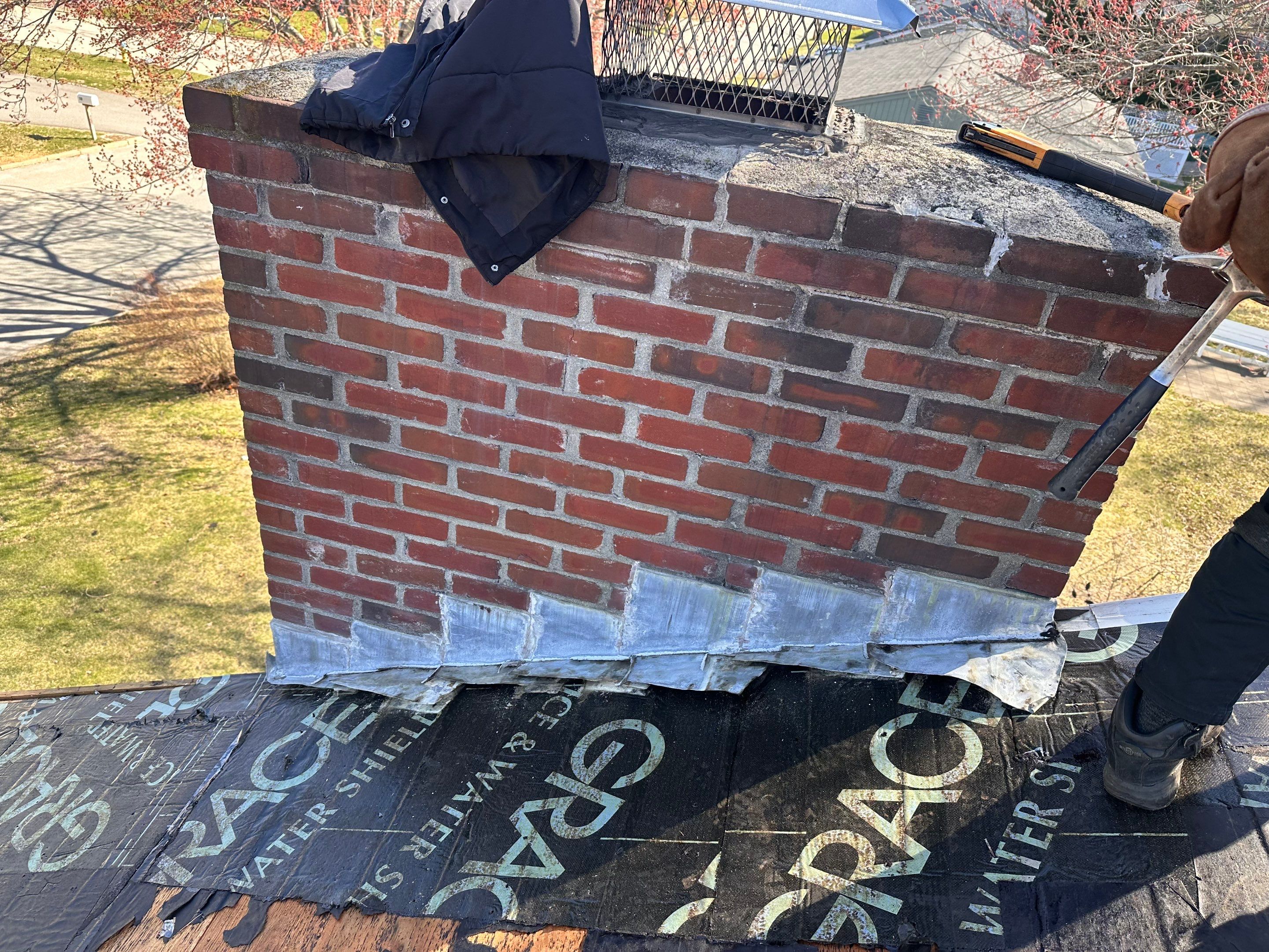 Full Residential Roof Replacement and Chimney Reflashing in Nashua by Tall pine roofing