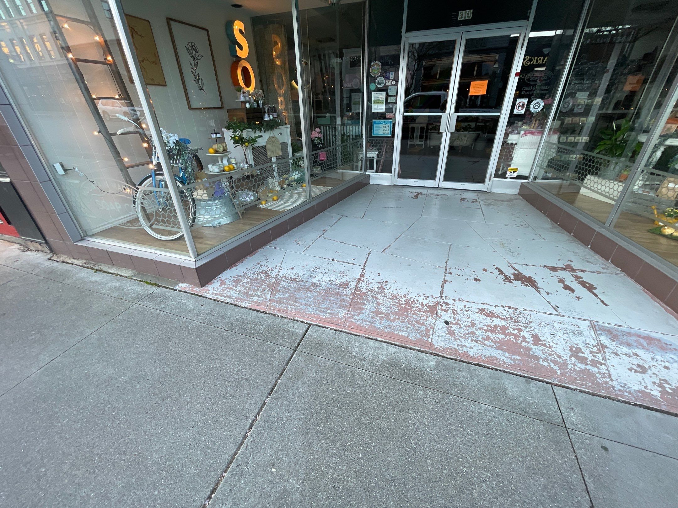 Commercial Floor Transformation using Slate Stone by Croc Coatings, LLC