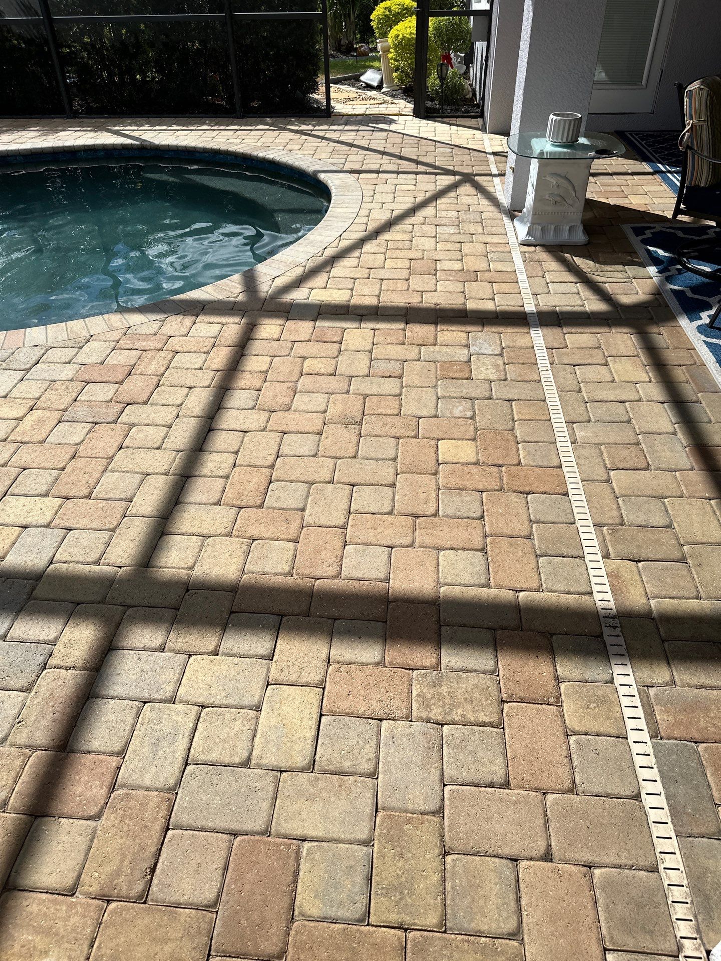 Paver Driveway, Pool Deck, Outdoor Furniture & Culvert Cleaning in Winding River Community, Bradenton, FL | Sunshine AquaWash by Sunshine AquaWash