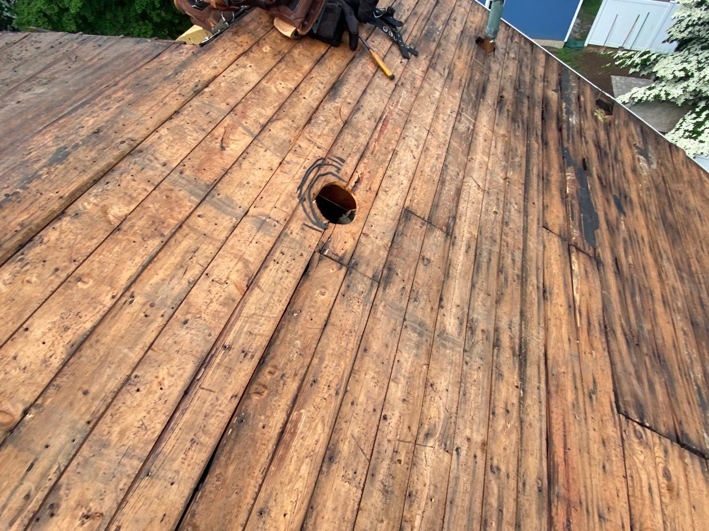 Residential Roofing Installation using Owens Corning Duration Driftwood by A Plus Exterior