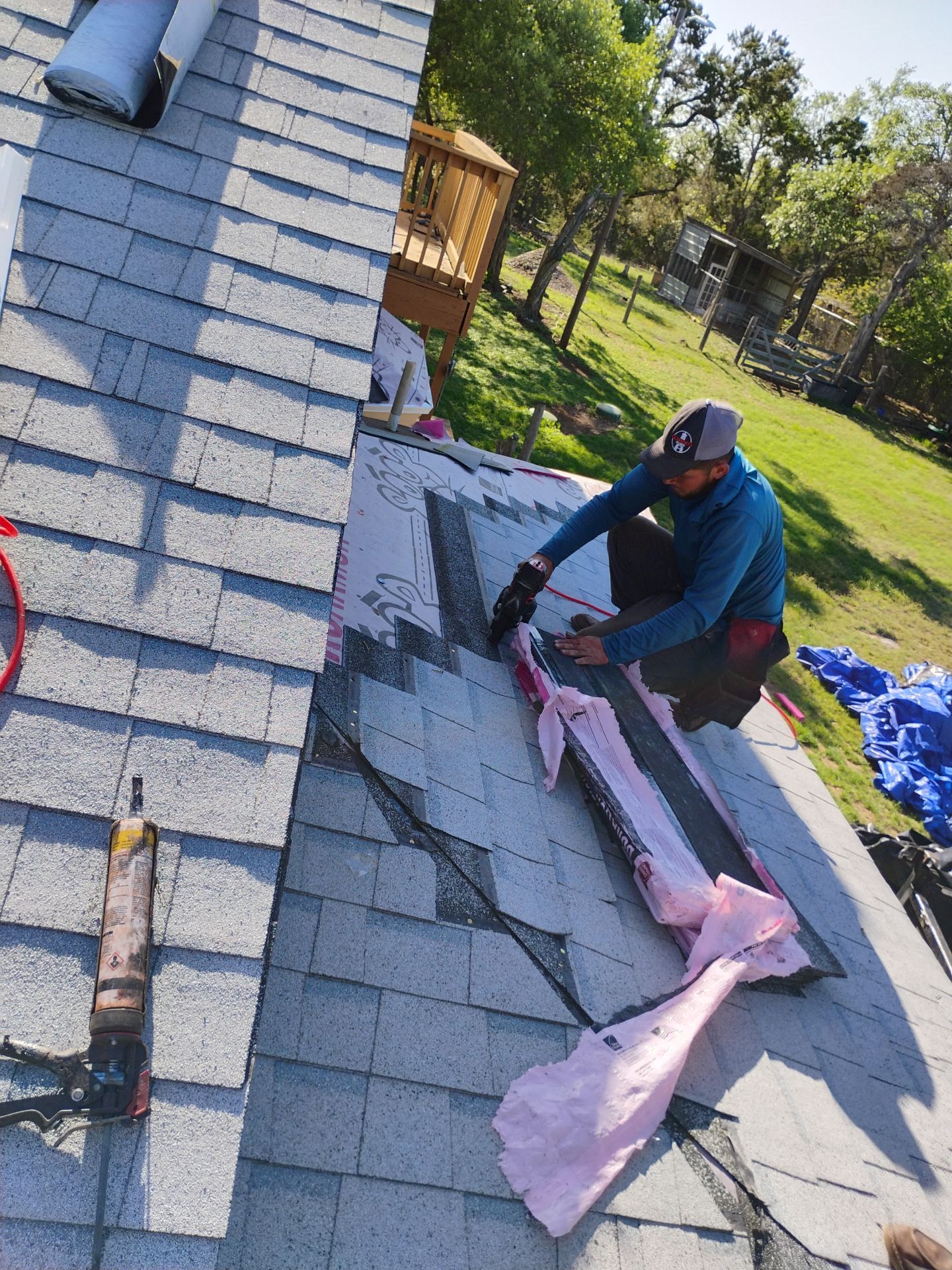 Leander Hail Damage Restoration and Architectural Shingle Roof Replacement by Caliber Restoration LLC