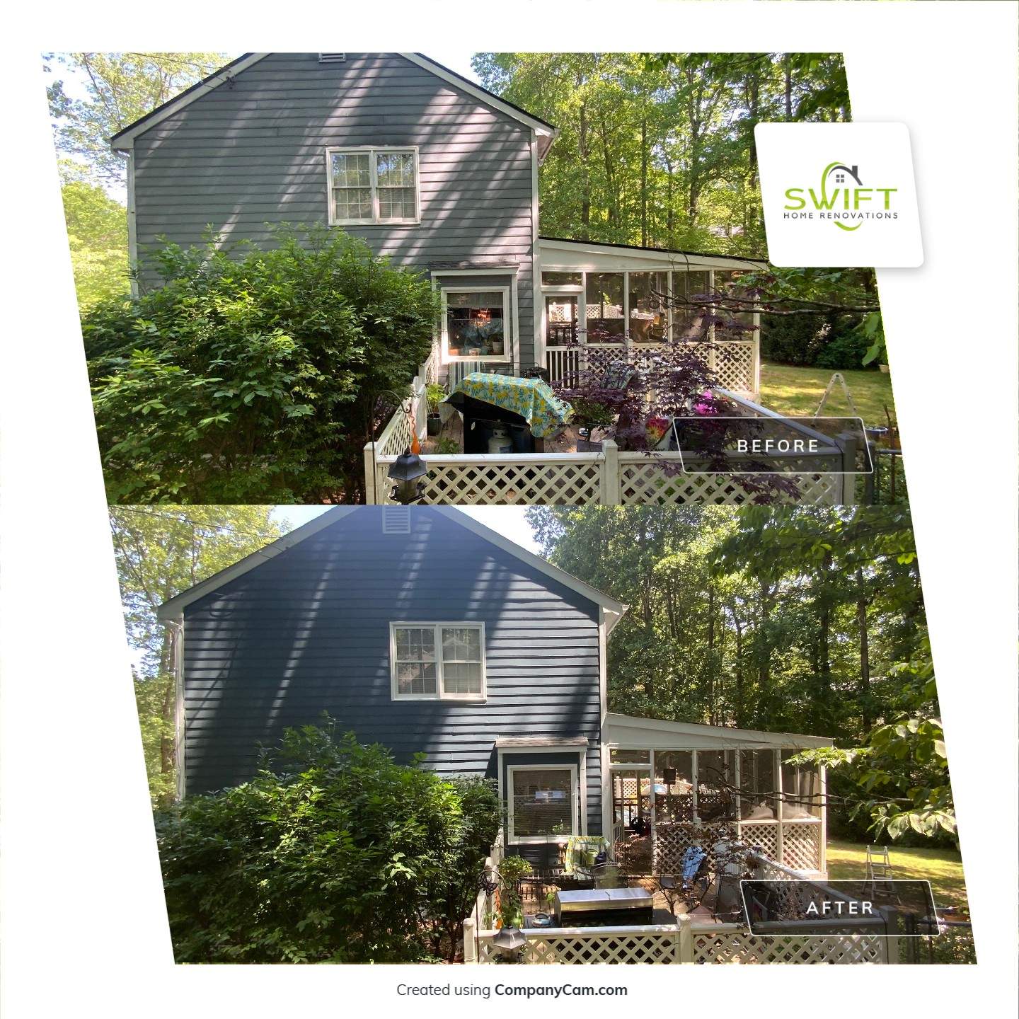 Full Exterior Painting and Trim Refinement in Marietta by Swift Home Renovations