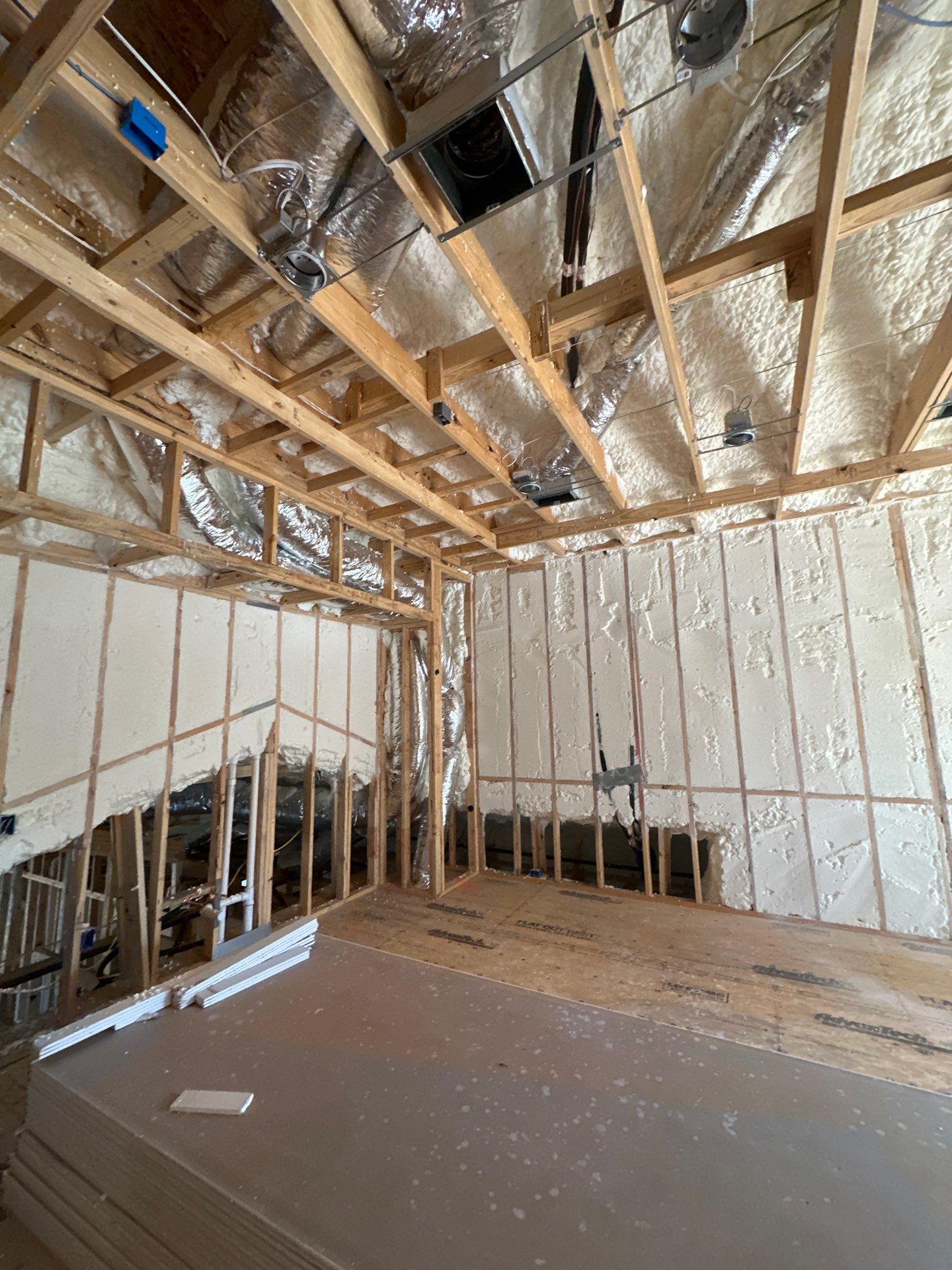 Another beautiful custom home in Dallas fully encapsulated ✔️ by Apex Insulation Solutions