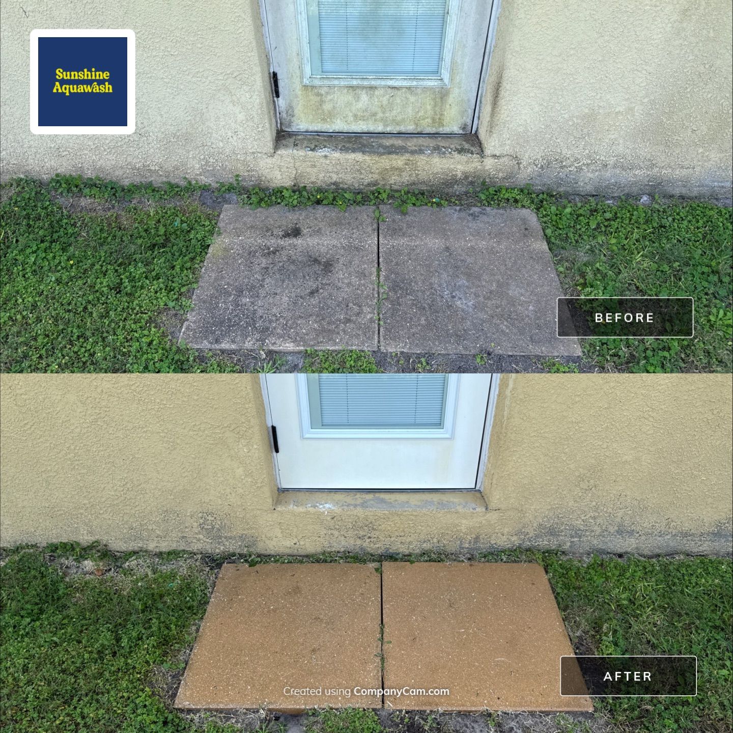 Driveway & Rear Wall Soft Wash | Lexington Community | Parrish, FL | Sunshine AquaWash by Sunshine AquaWash
