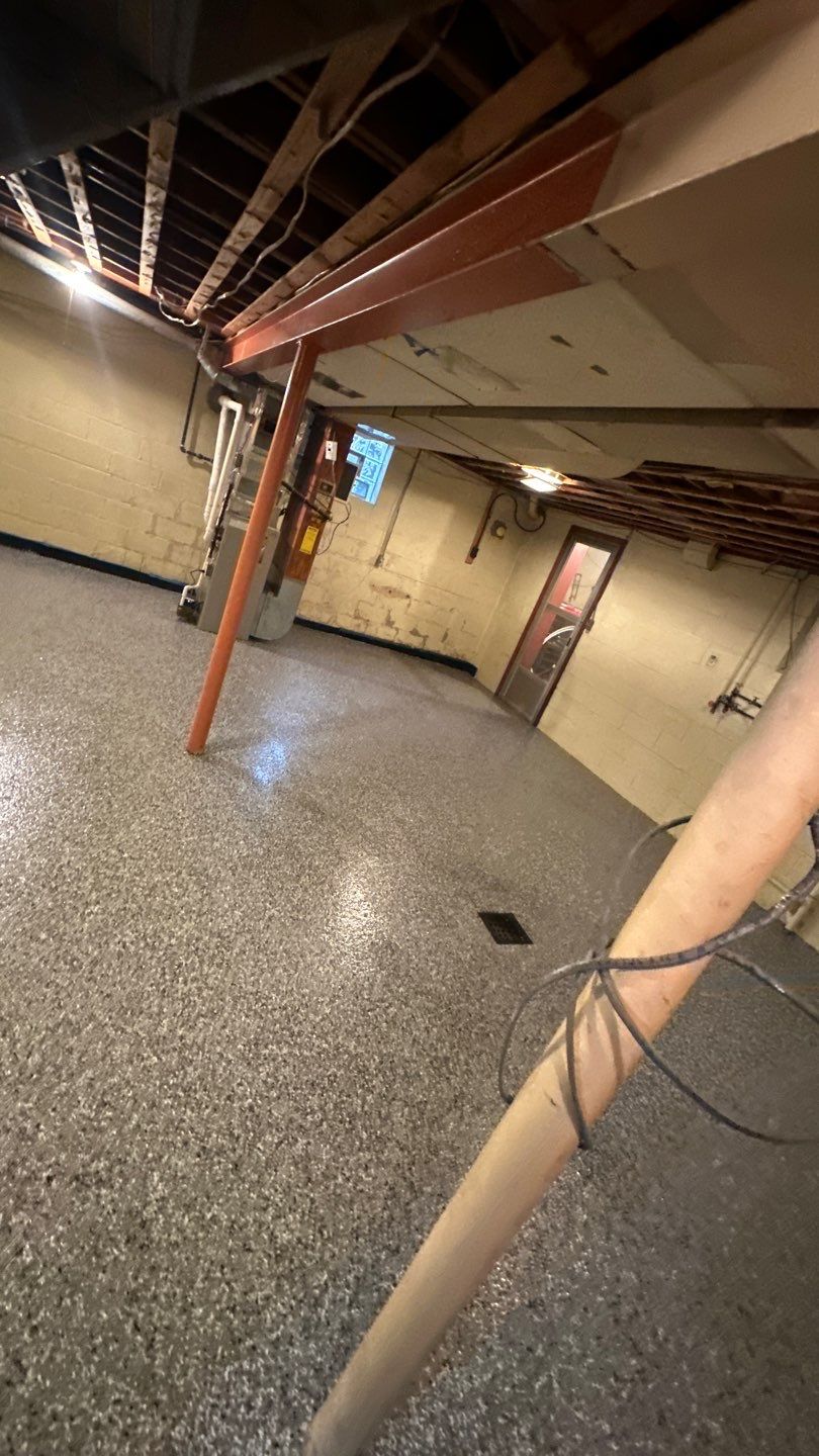 Basement + Garage Project in Pittsburgh by Floors in a Day, Inc